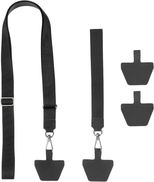 PATIKIL Smart Phone Lanyard with Wrist Strap and Patches for Most Smartphones ID Badges Keychain