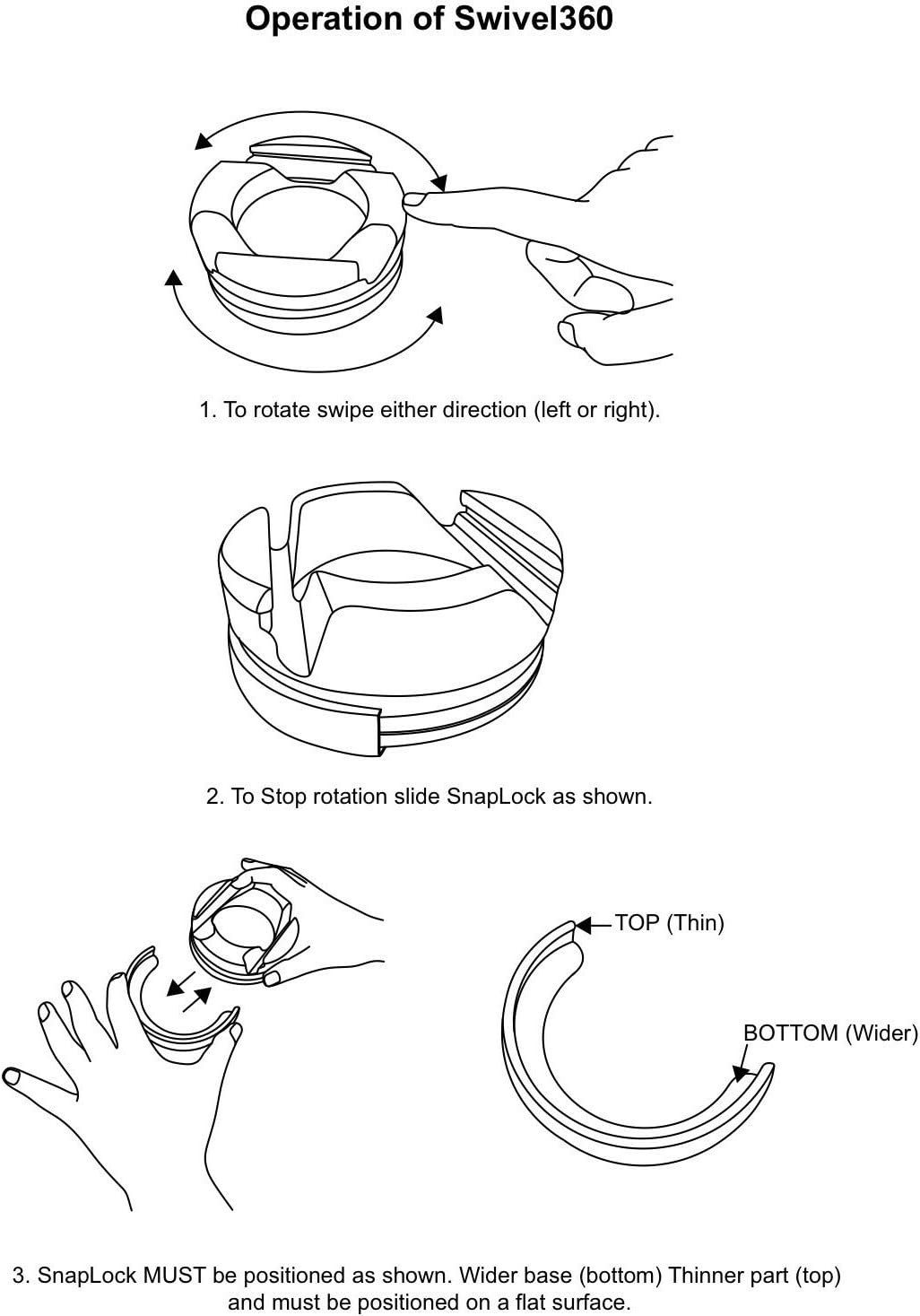 GoDonut – Phone Stand 360 Swivel – Cell Phone Holder + iPad Stand Desk Organizer - Compatible with Tablet, iPhone, Kindle & Most Smartphones – Orange