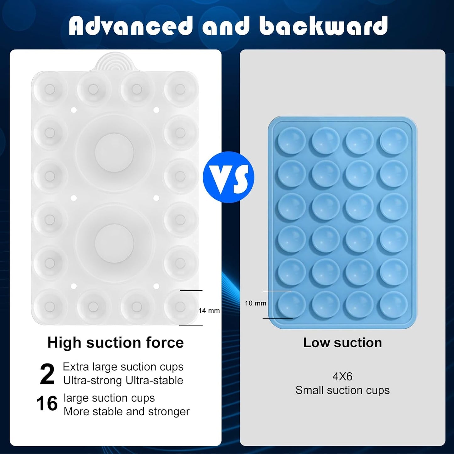 Silicone Suction Phone Holder Mount,Silicon Adhesive Phone Accessory for iPhone and Android, Hands-Free Mirror Shower Phone Holder,TikTok Videos and Selfies (Transparent 2Pack, Double Sided)