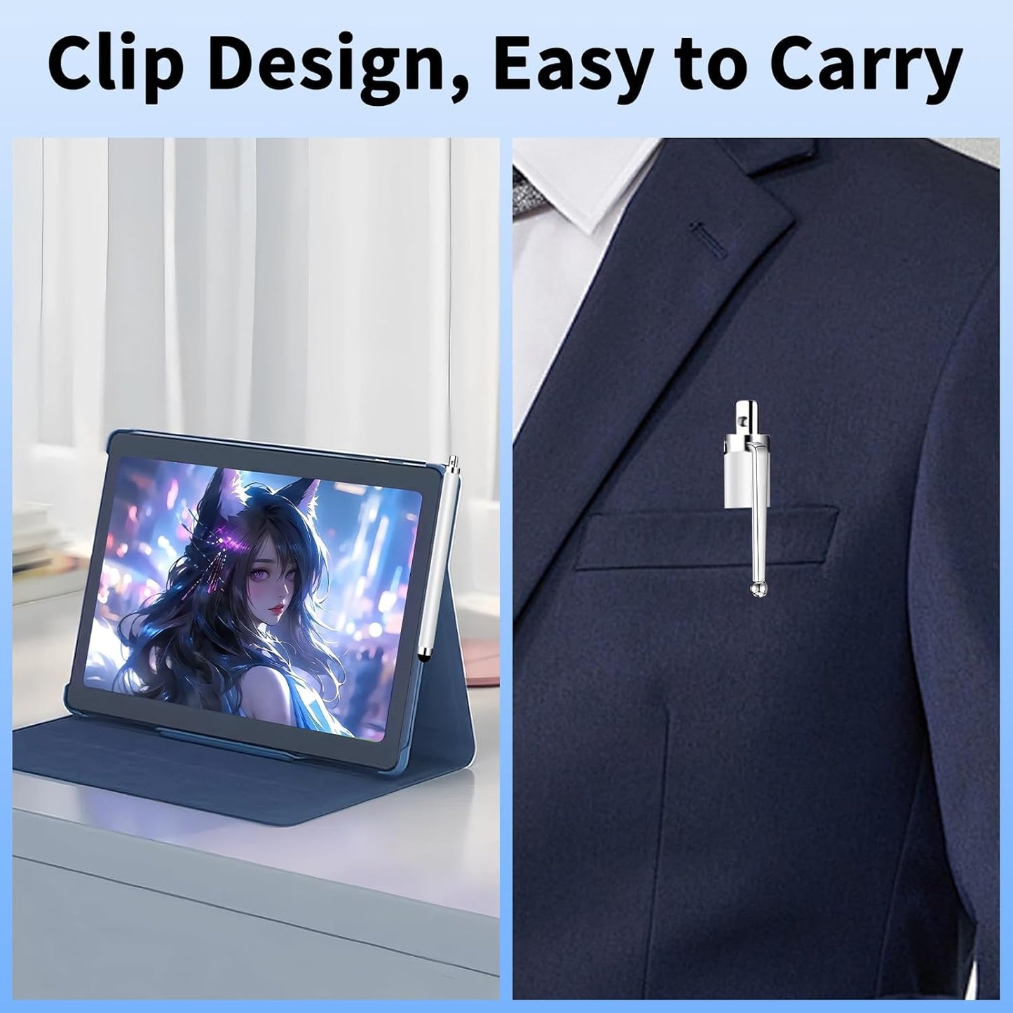 20 Pack Stylus Pen,Stylus Pen for Touchscreen High Precision and Sensitivity for Everyday Writing/Drawing,Universal Stylus Compatible with All Touch Screens,White