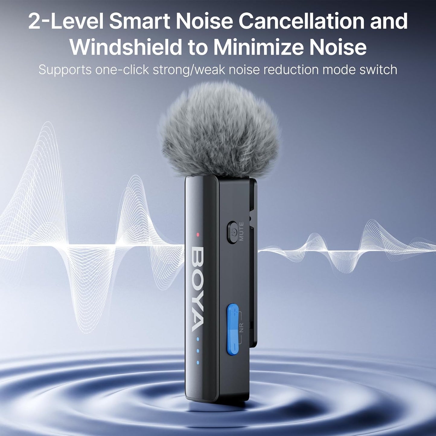 BOYA BOYALINK 2 A2 (2TX+3RX Adapter) Wireless Lavalier Microphone for iPhone Camera Android, Clip on Mic, 48 KHz 24 Bit, 6mm Mic, 1000ft, Noise Cancelling, Mini Lapel Mic USB-C/Lightning/3.5mm TRS