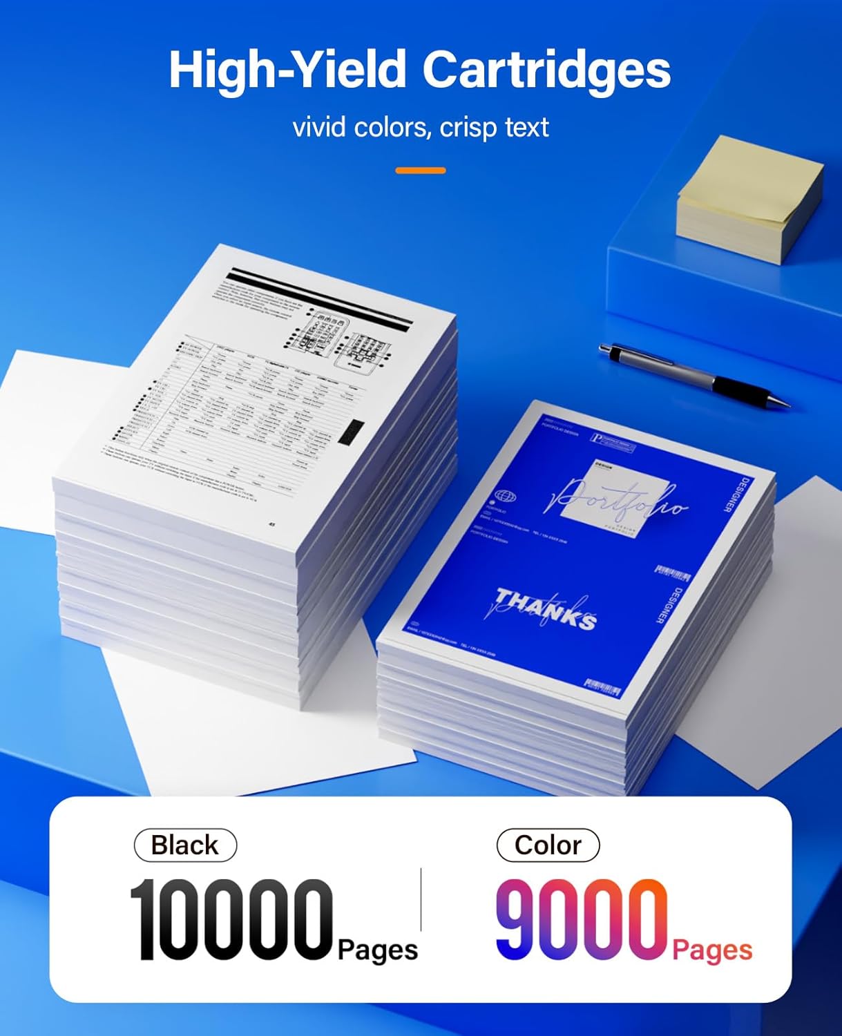 Phaser 7100 High Capacity Toner Cartridge Set 4-Pack Replacement for Xerox 106R02605 106R02602 106R02603 106R02604 Compatible with Xerox Phaser 7100 7100N 7100DN Printer Ink Black Cyan Magenta Yellow