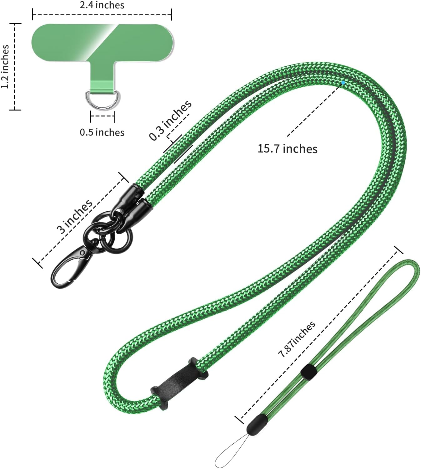 Cell Phone Lanyard Holder Anti Theft Crossbody Phone Wrist & Neck Strap, Compatible with Most iPhone tether Case