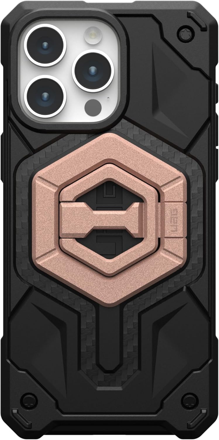 URBAN ARMOR GEAR UAG Magnetic Phone Ring Stand Compatible with MagSafe Magnet, Removable Metal Finger Ring Grip & 360 Rotation Adjustable Kickstand for iPhone 16/15, Galaxy S25, S24, Nude