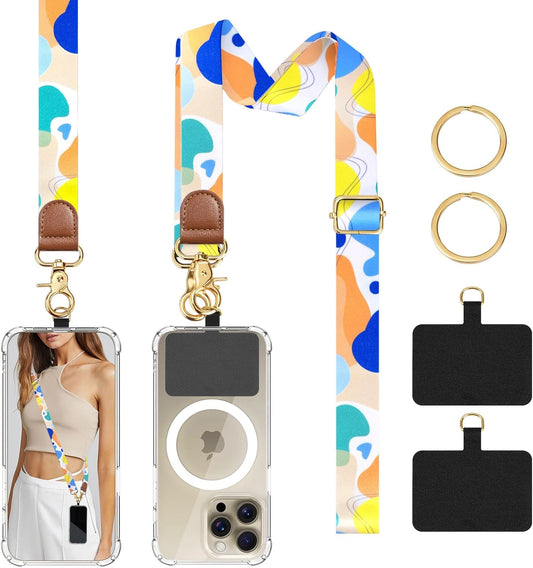 TiMOVO Phone Lanyard Crossbody Wrist Strap, Adjustable Anti-Theft Strap for Smartphone Case
