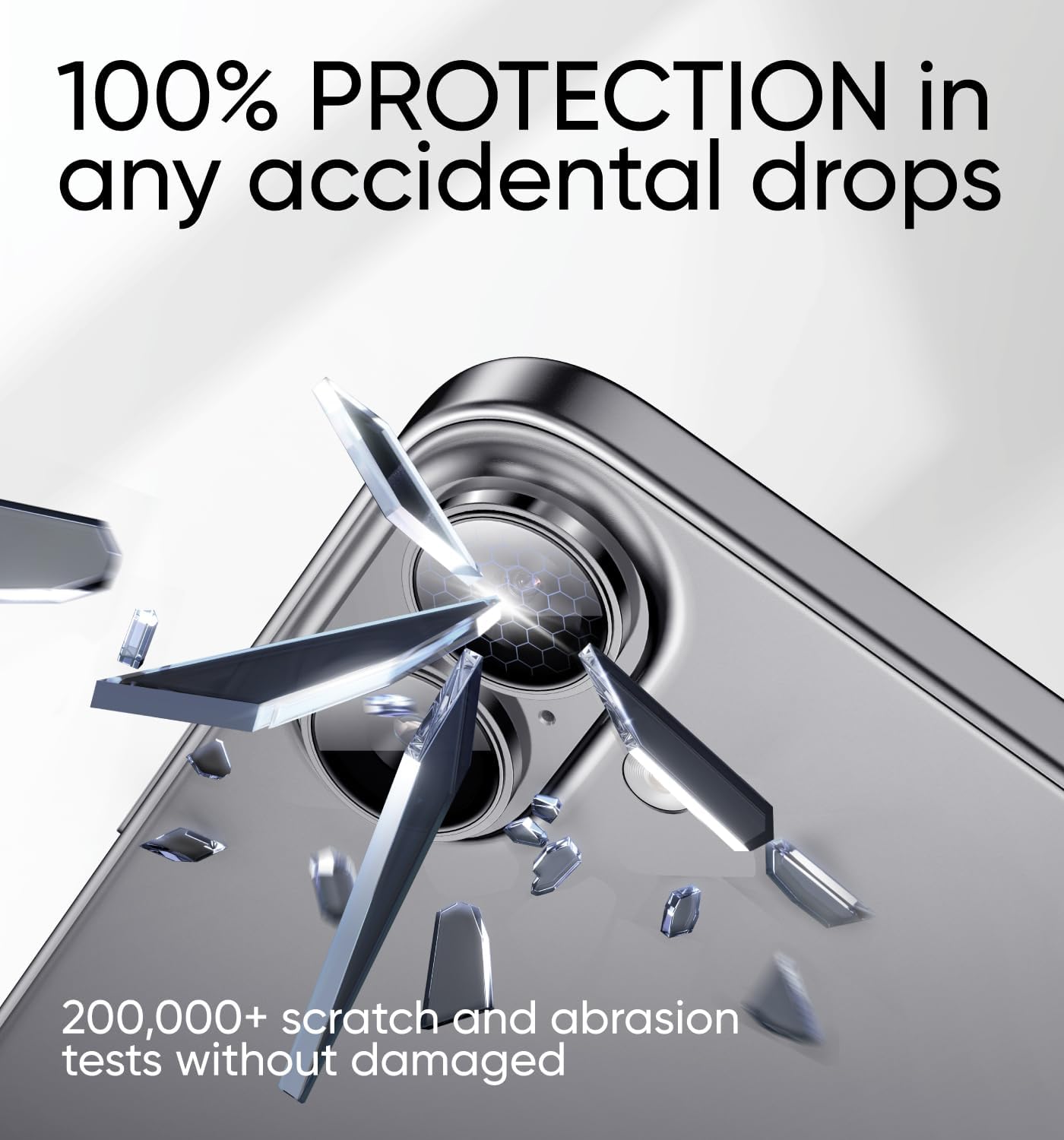 MAGIC JOHN for iPhone 16Plus/16 Camera Lens Protector [Alignment Kit&1:1 Invisible Perfect Fit] 9H Aerospace Tempered Glass Anti-Scratch Durable, Individual Cover Ring, Case Friendly, Set of 2, Sliver