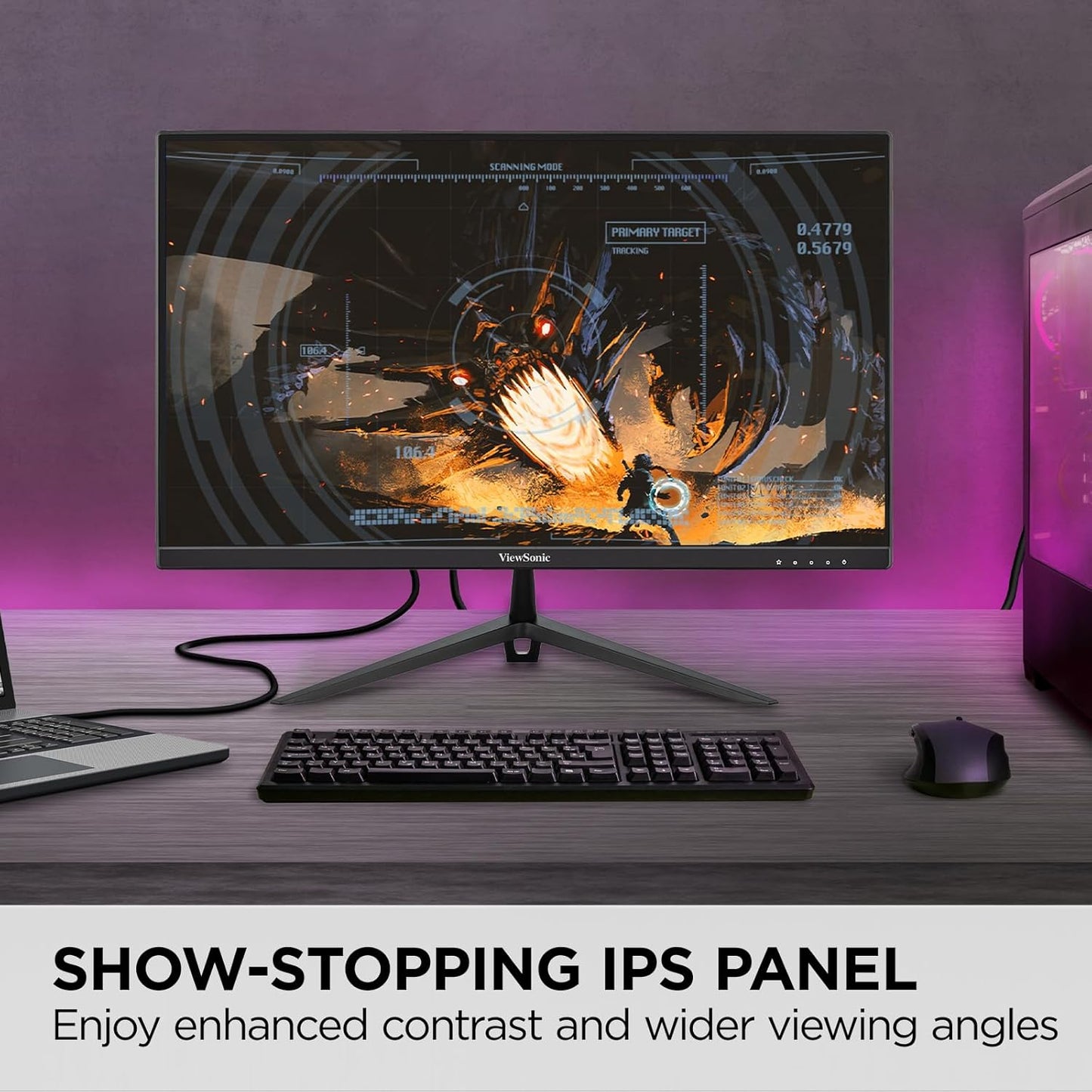 ViewSonic VX2428A 24 Inch 1080p 0.5ms 180Hz IPS Gaming Monitor with FreeSync, HDMI 1.4, and DisplayPort Inputs