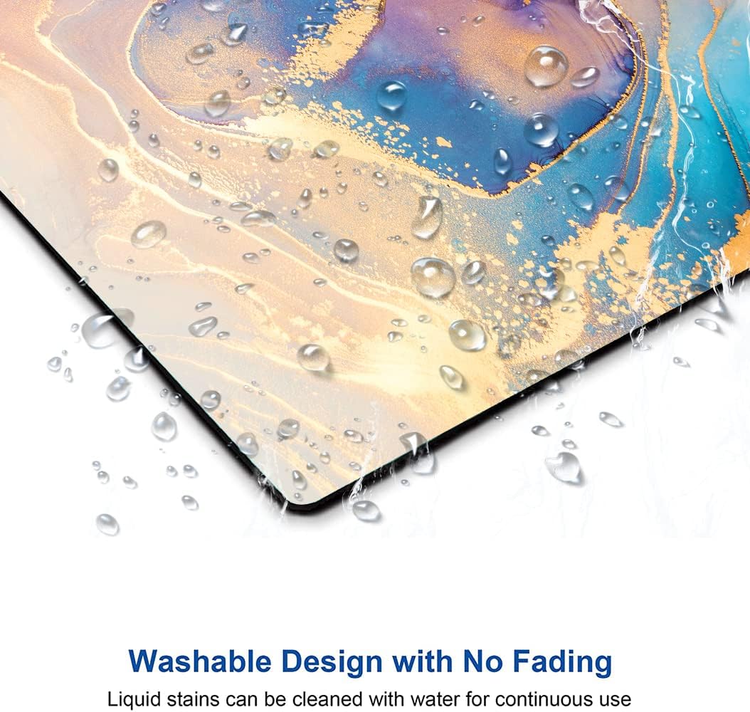 Mouse Pad, Abstract Marble Design Mouse Pad, Washable Square Cloth Mousepad for Office Laptop, Non-Slip Rubber Computer Mouse Pads for Wireless Mouse, Cute Mouse Pads for Desk