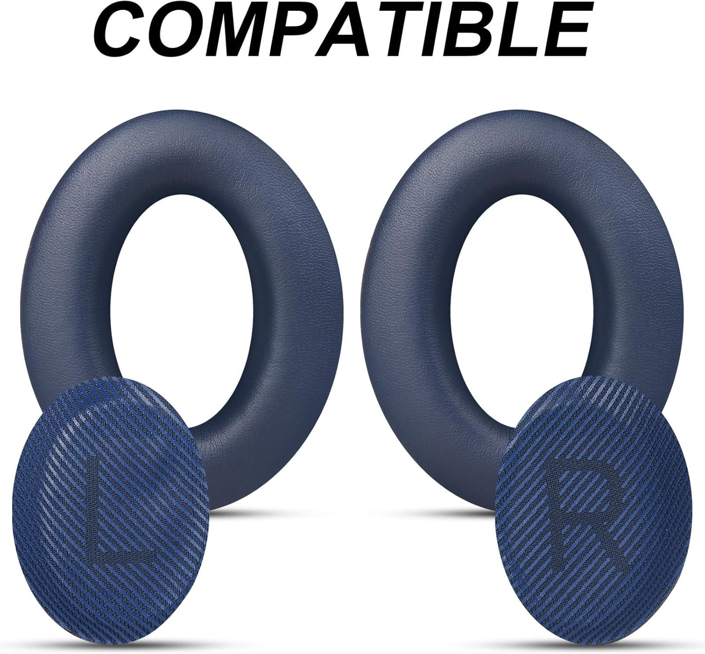 Premium Replacement Ear Pads for Bose QC35 & QC35ii Headphones by GEVO- Comfortable Adaptive Memory Foam and Extra Durable - Fits QuietComfort 35 & 35ii / SoundLink 1&2 AE（Over-Ear（Blue）