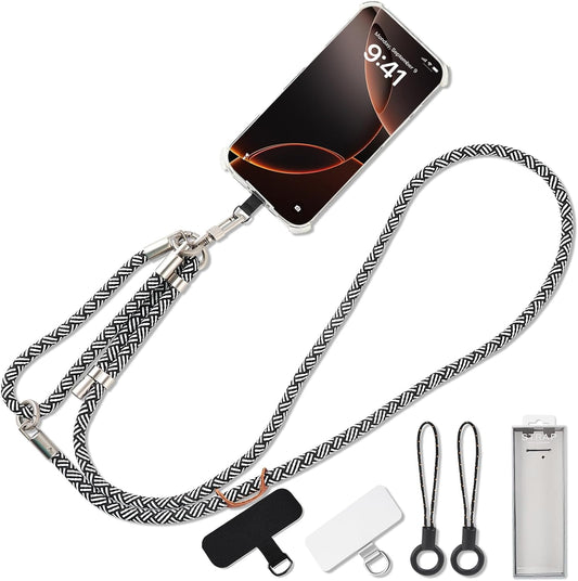 3-in-1 Adjustable Phone Lanyard Crossbody Cell Phone Neck Strap Universal Mobile Wrist Lanyard