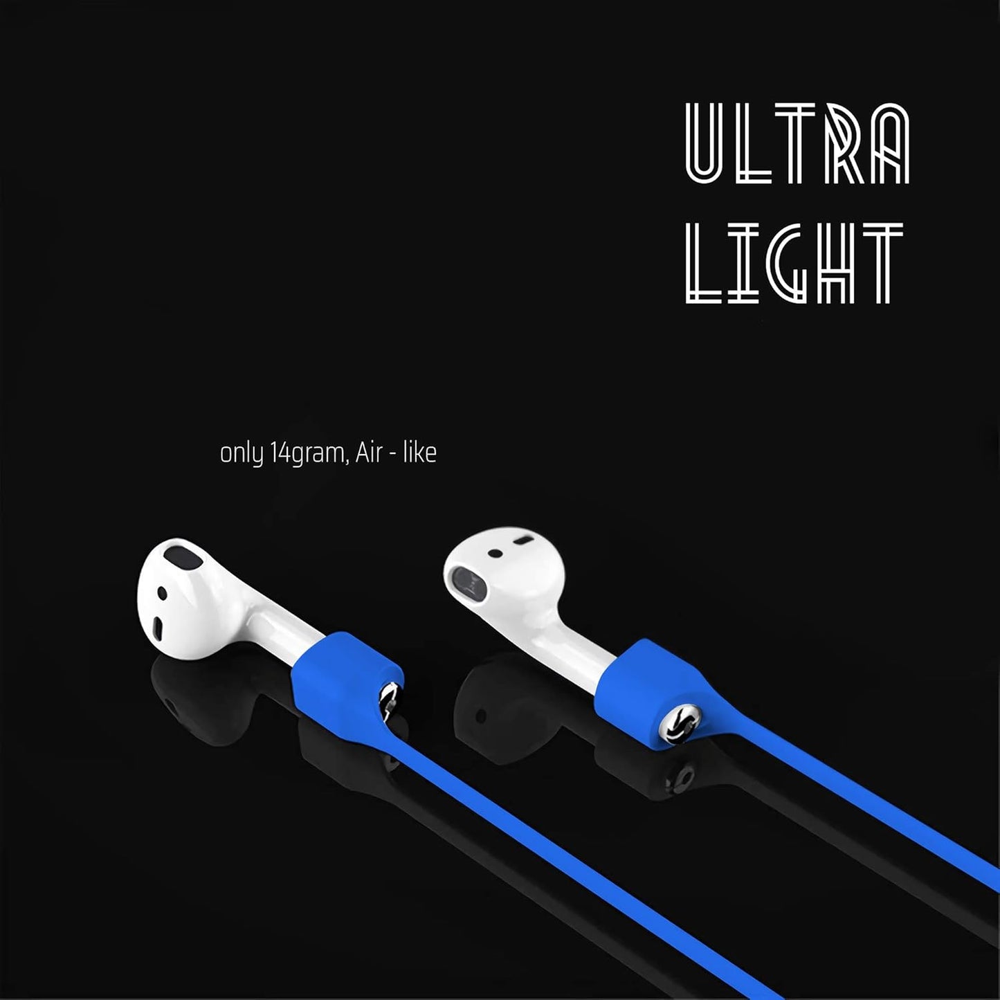 Ultra Strong Magnetic Airpod Pro Strap Anti-Lost Cord Sports Lanyard Compatible with Airpods 3rd 2nd Generation Pro 3 2 1 (3 Blue)