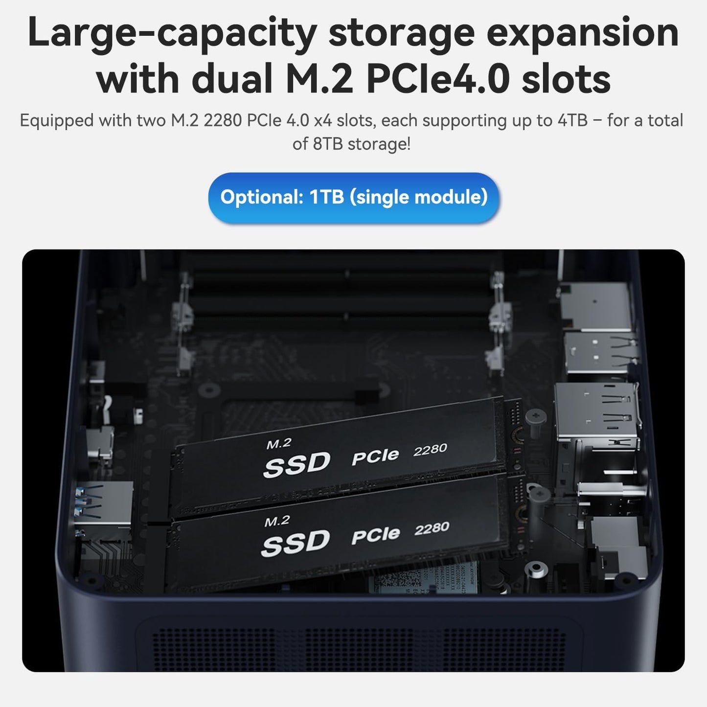 TRIGKEY Mini PC, Intel Core i9 13900HK(14C/20T, up to 4.7GHz), Mini Computer with 32G DDR5 RAM 1TB PCIe4.0 SSD, Micro PC Support 4K Triple Screen Display/WiFi6/BT5.2/2.5G LAN/USB3.2 for Office, Work