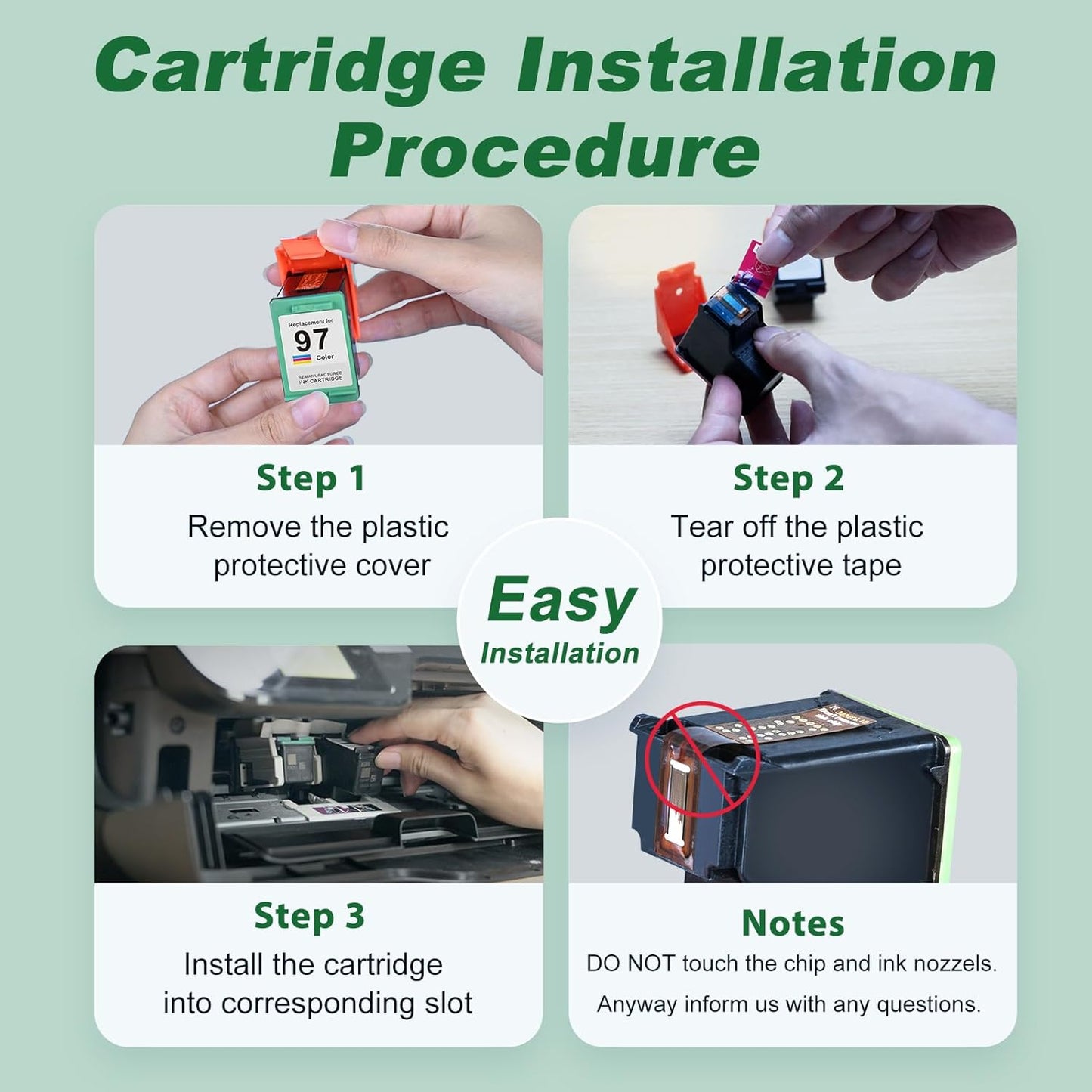 MYTONER 275XL 276XL Ink Cartridges Remanufactured Replacement for Canon Ink 275 276 for Canon Printer Ink 275 276 Black Color Combo Pack for Pixma TS4720 TS3722 TR4700 TS3522 TR4722 TS3500 TS3700