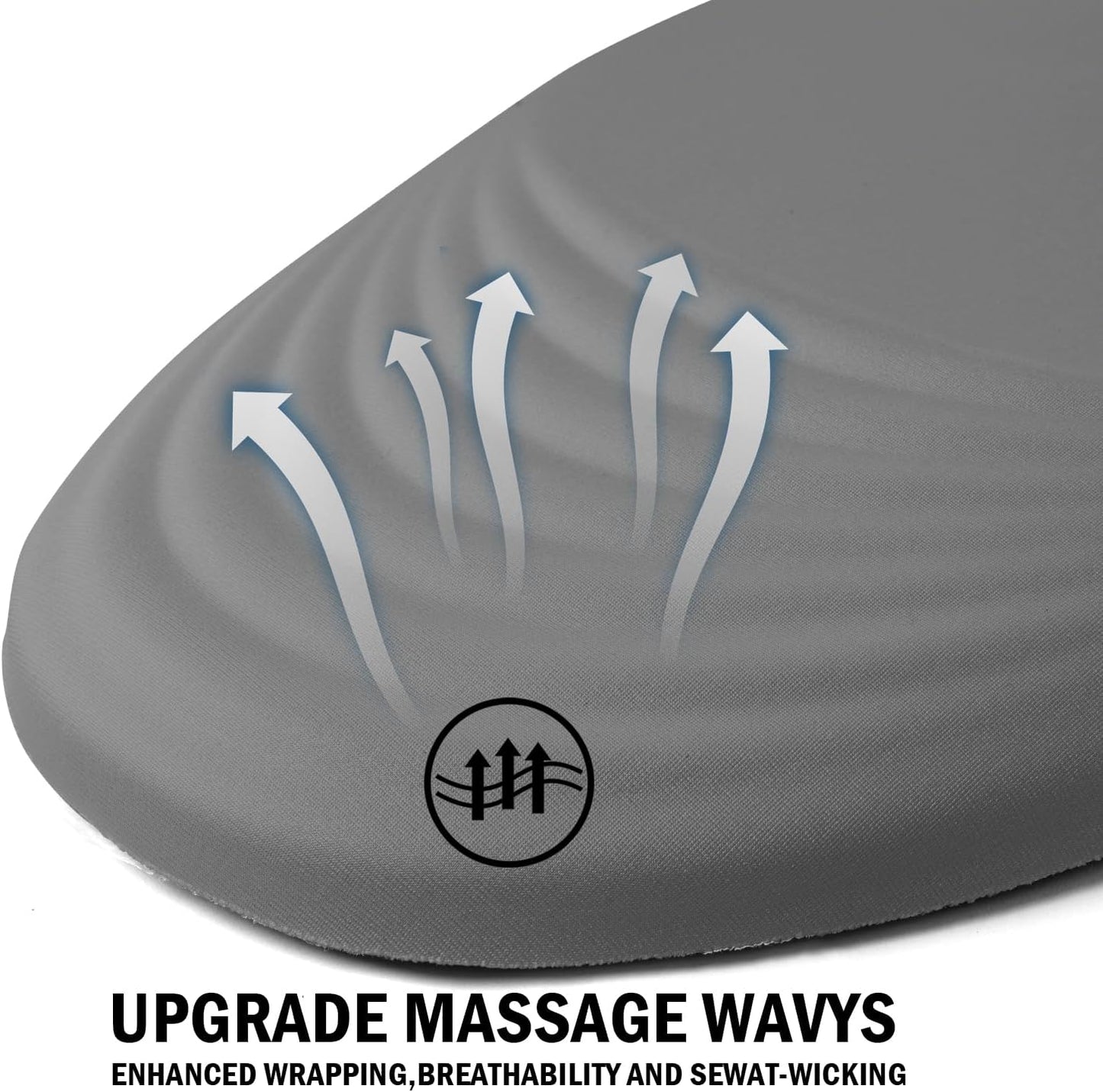 Ergonomic Mouse Pad with Wrist Rest Support,Mousepad Relief Carpal Tunnel Pain, Entire Memory Foam Mouse Pad with Non-Slip PU Base, Wireless Mouse Pad, Gray