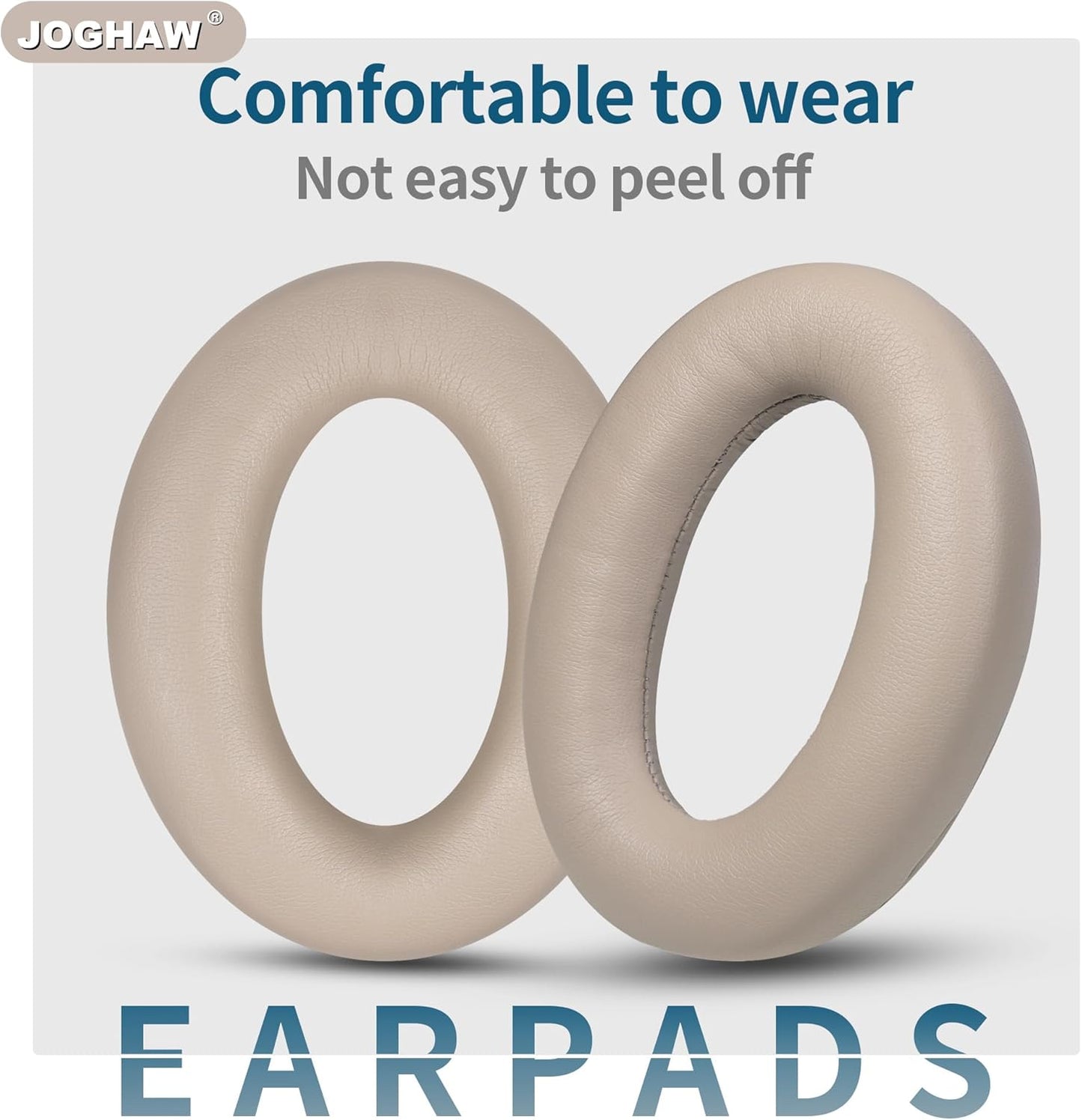 Replacement Ear Pads for Headphones - Compatible for Sony MDR-1000x/WH-1000xm2 | Premium Protein Leather Cushions with Soft Memory Foam for Comfort - Gold