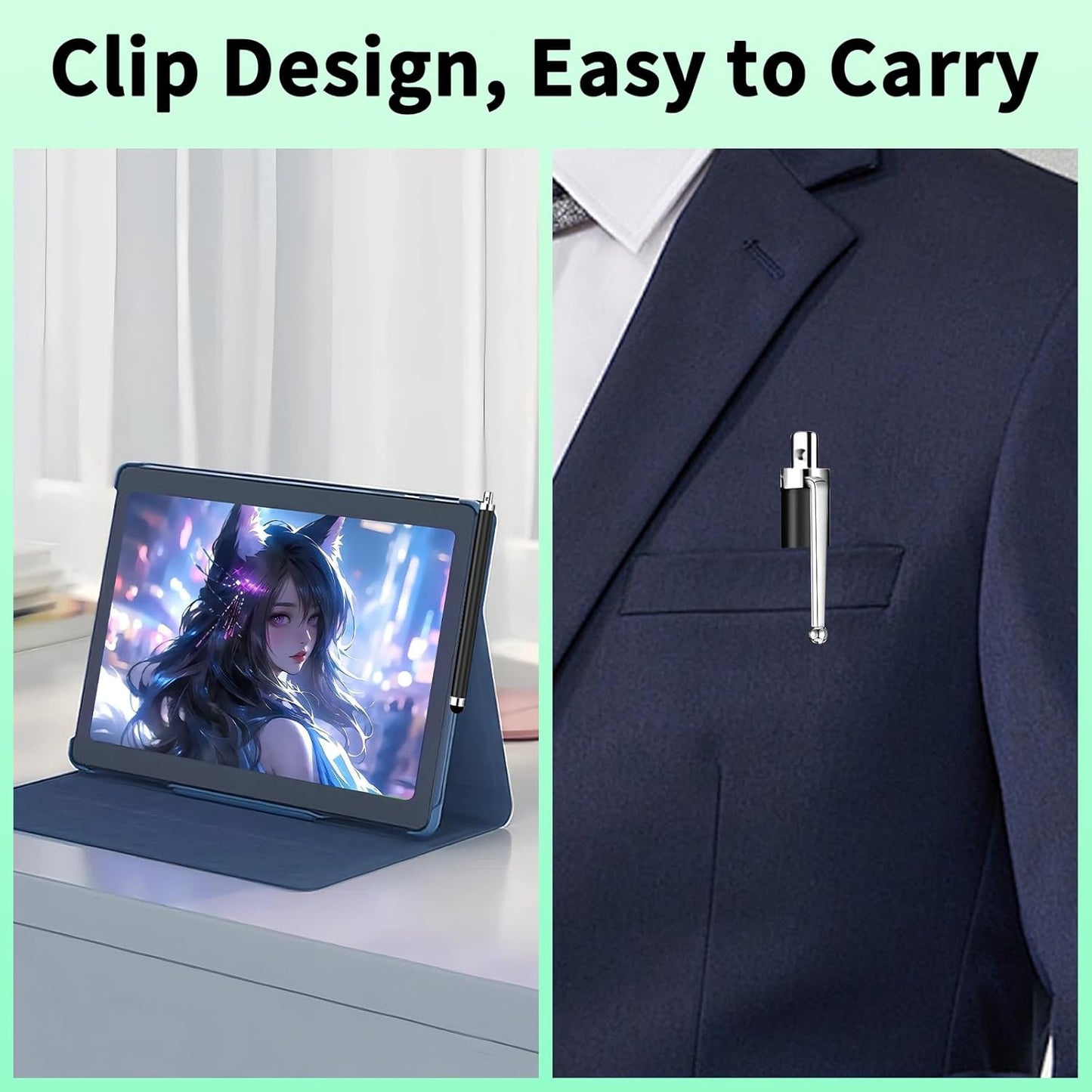 20 Pack Stylus Pen,Stylus Pen for Touchscreen High Precision and Sensitivity for Everyday Writing/Drawing,Universal Stylus Compatible with All Touch Screens,Black