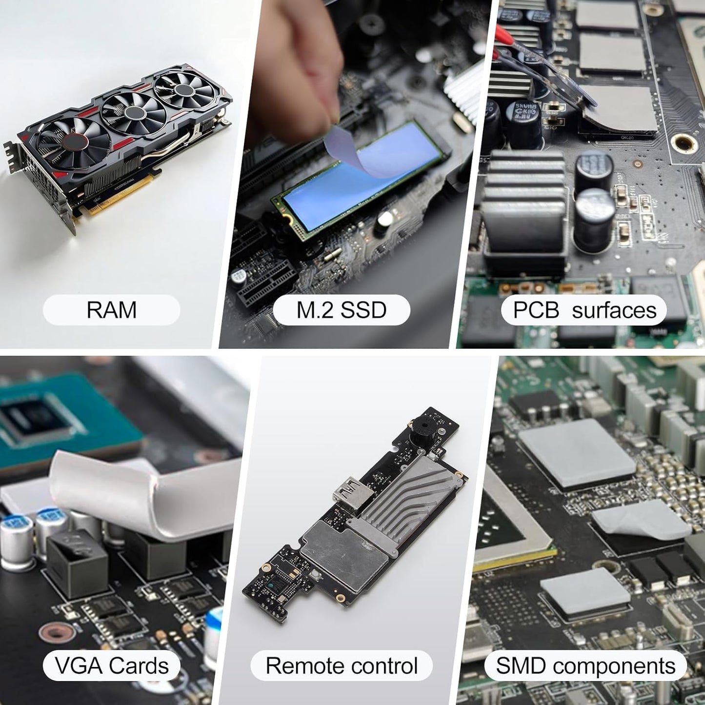 Aairhut 20 Pieces 120 x 20 x 1 mm Thermal Pads, 15 W/m.K Conductive Silicone Pad for M.2 SSD GPU Heatsink LED PS4 PS5 & More - Pink