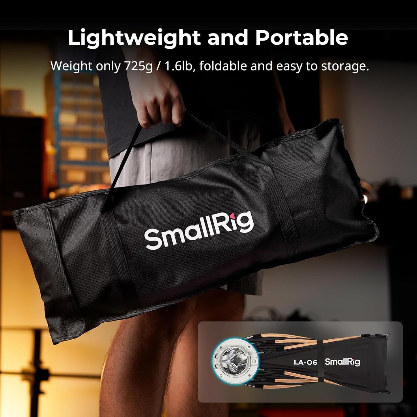 SmallRig LA-O65 Octagonal Softbox, 65cm/25.6in Quick Release Softbox with Carrying Bag, for Bowens Mount COB Lights for SmallRig for Neewer for Aputure for Godox