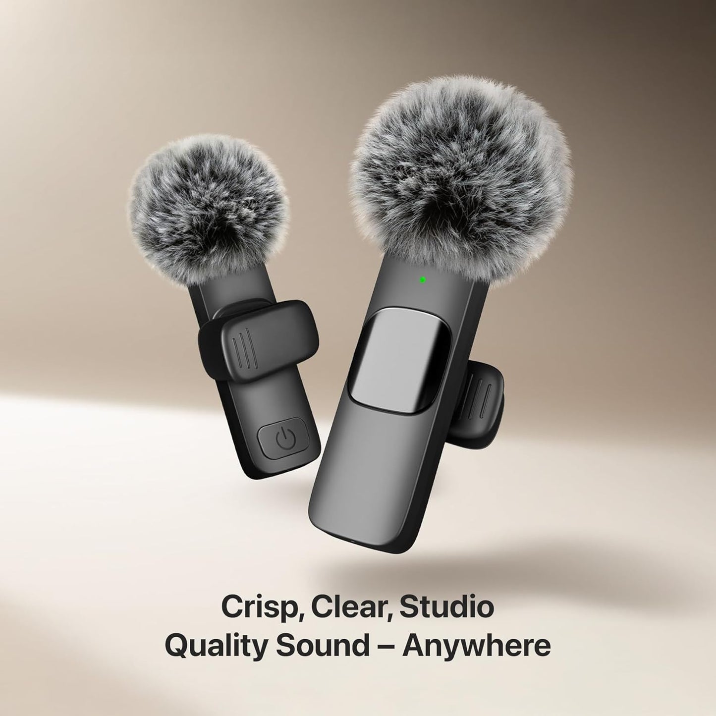Mini Mic Pro (Latest Model) - Professional Wireless Microphone for iPhone, iPad, Android, Lavalier Microphone for Video Recording - iPhone Mic Crystal Clear Recording with USB-C for Content Creators