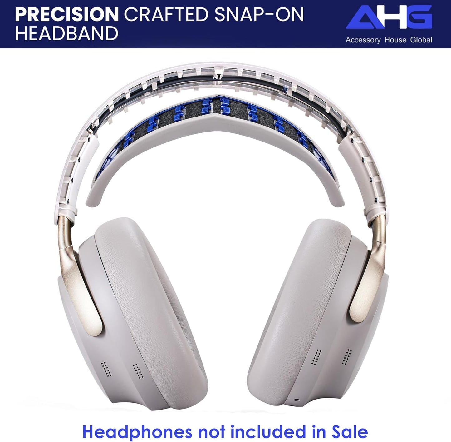 QC Ultra Replacement Ear pad and Headband Pad Kit Cushion Compatible with Bose QuietComfort Ultra Wireless Headphones (Sandstone). Easy DIY Installation + Great Comfort