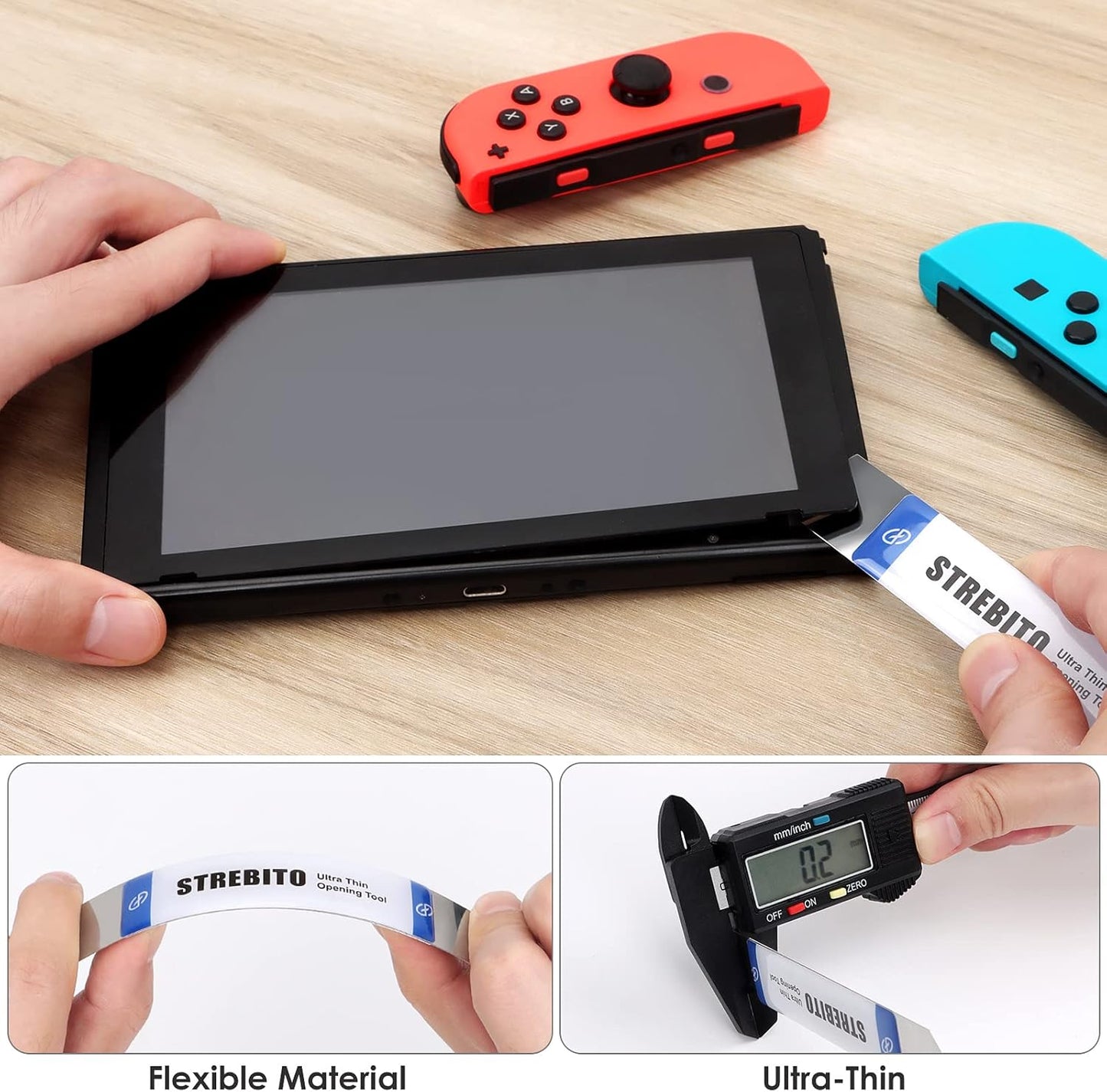 STREBITO Spudger Pry Tool Kit 11 Piece Opening Tool, Plastic & Metal Spudger Tool Kit, Ultimate Prying & Open Tool for iPhone, Laptop, iPad, Cell Phone, MacBook, Tablet, Computer, Electronics Repair