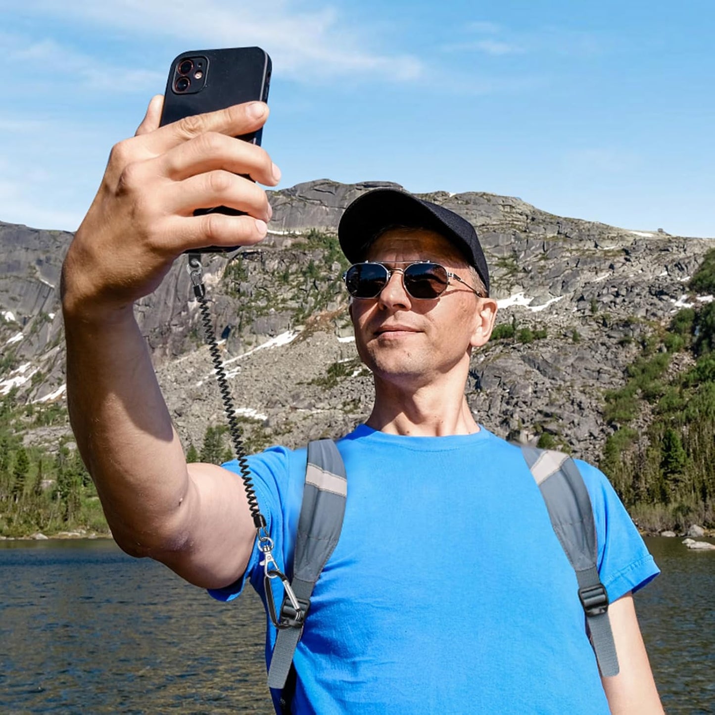 SHANSHUI Phone Lanyard, Cell Phone Lanyard Tether Pads Compatible with iPhone & All Smartphones in Full Cover Cases