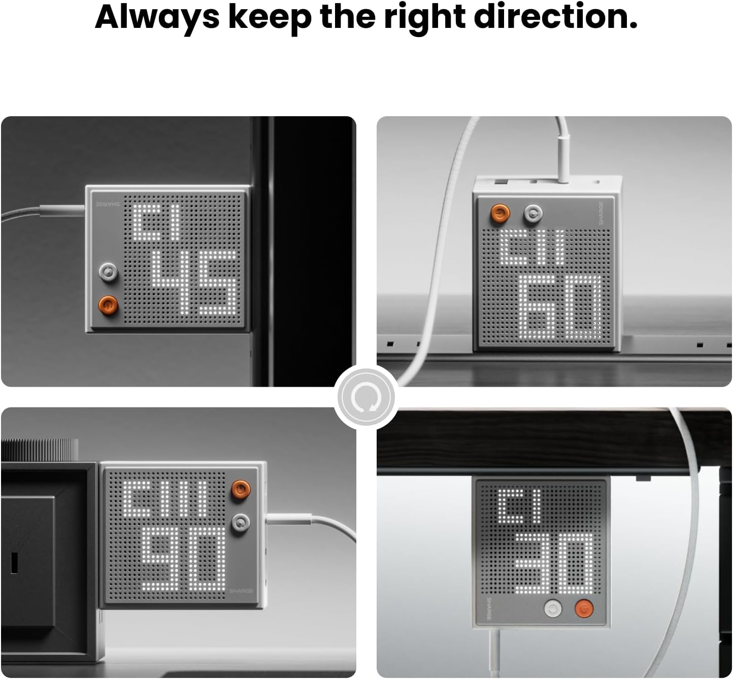 Pixel 100 USB C Charger 100W Laptop GaN Charger 4-Port Fast Charging with Dot-Matrix Display PD 3.0, Foldable and Compact for MacBook Air, iPhone 16