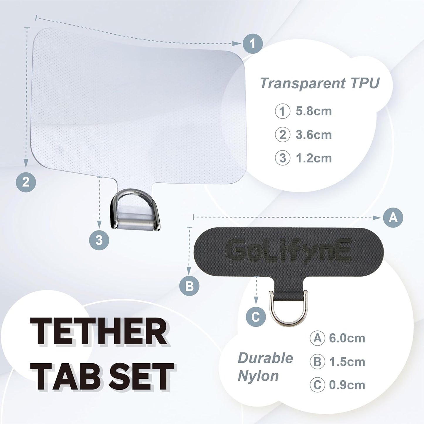 Universal Phone Lanyard, Anti-Theft Crossbody Strap for iPhone 16 Pro Max and Most Smartphones, Adjustable Cell Phone Neck Holder w/ 2 Non-Adhesive Tether Tabs for Men and Women, Black/Black