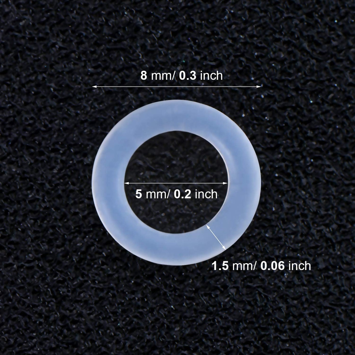 Keyboard Puller Keycap Removal Tool and 200 Pcs Rubber O-Ring Dampeners Plumbing Rubber O-Ring Seal for Switch and Mechanical Keyboard