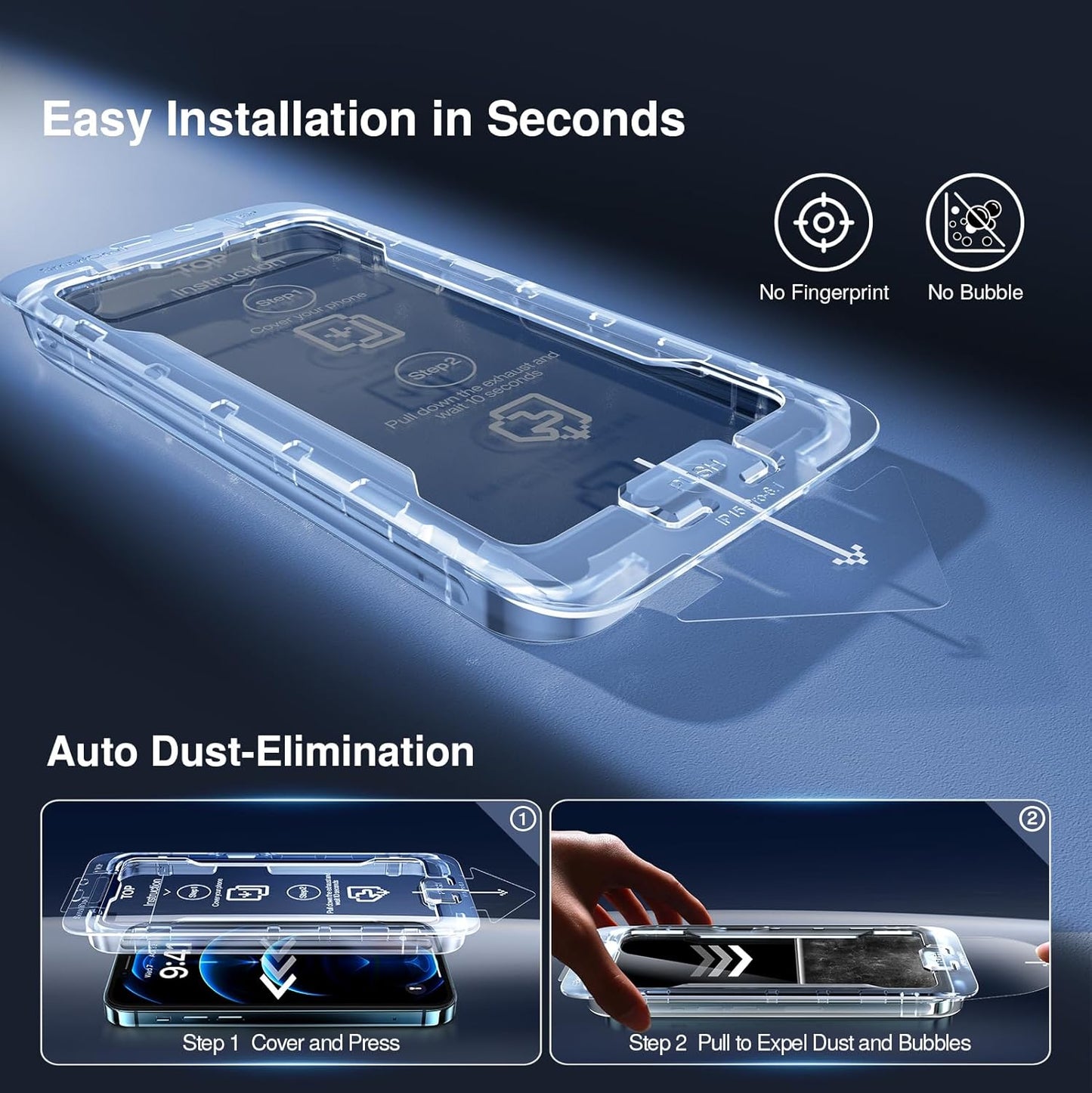 SMARTDEVIL 2+2Pack Privacy Screen Protector for iPhone 12 Pro Max with Camera Lens Protector,Shatterproof Tempered Glass[True 28°Anti Spy][9H Hardness][Auto Dust-Elimination Install][Bubble Free]