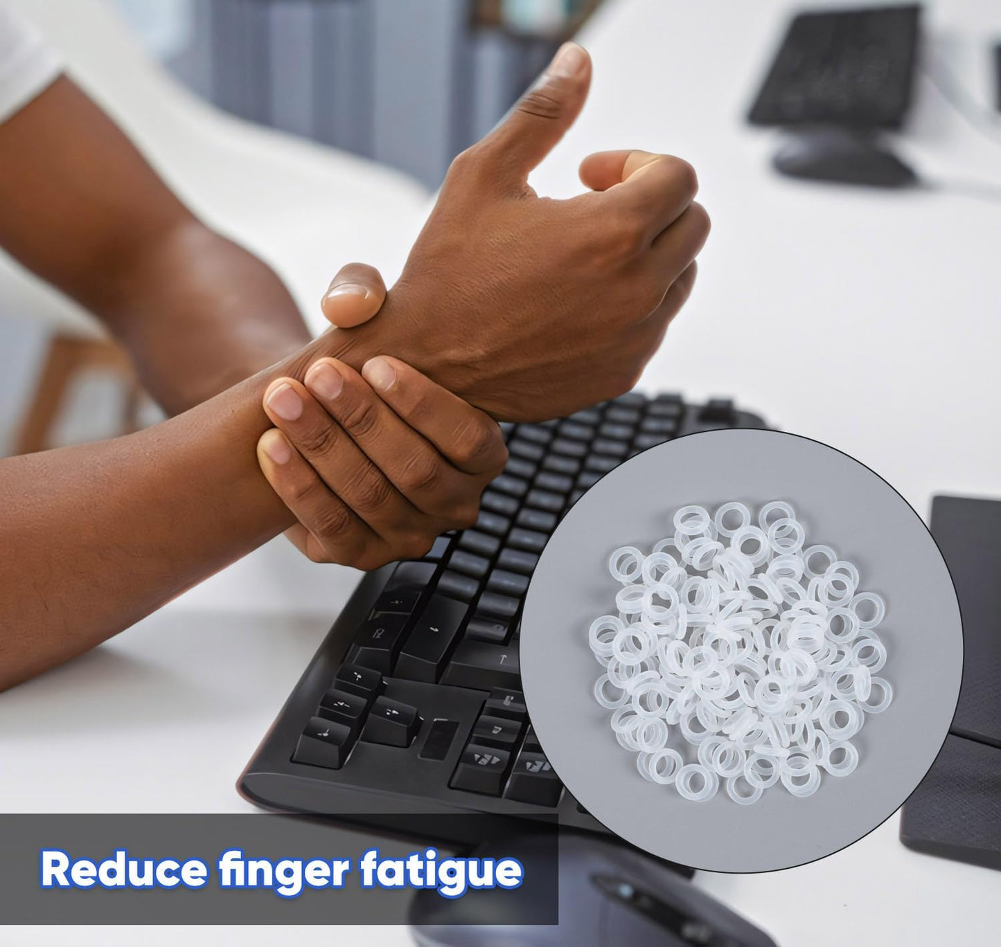 150PCS Rubber O Ring Switch Dampeners Damper for Mechanical Keyboard, Clear Cherry MX Switch Keyboards Keycap Dampers