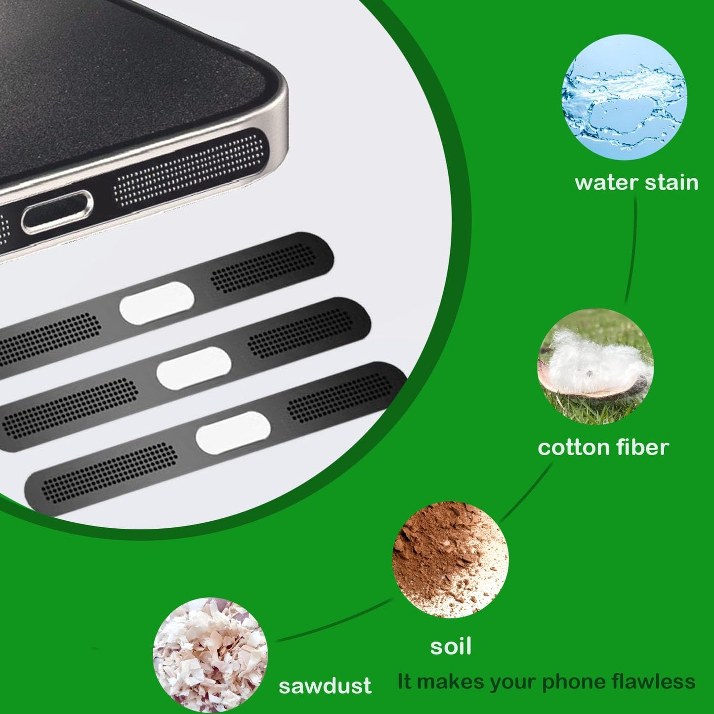 USB C Dust Plug, Type-C Port Cover for iPhone17/ iPhone16/15 Series Charger Port & Speaker Dust Cover, 8-Pack Soft Silicone Anti-Dust Plug Covers Set