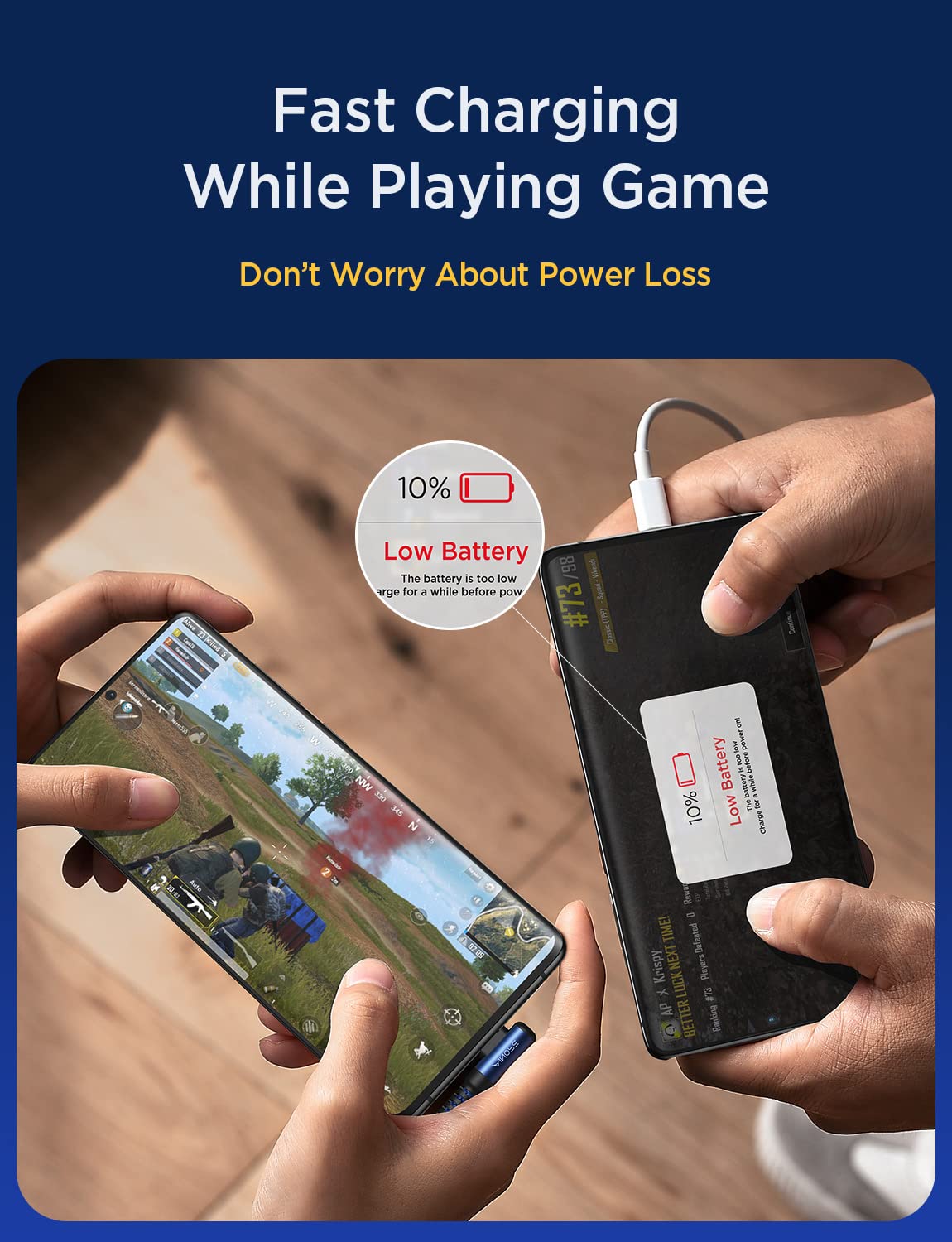 1.6FT USB to USB C Cable, 3.1A C Charger Cable Fast Charging Right Angle, Type C Cable Samsung Resistant Nylon Braided Compatible with Galaxy S22 S21 S10, Note 10 9 A51 LG G8 G7 Charging Cord