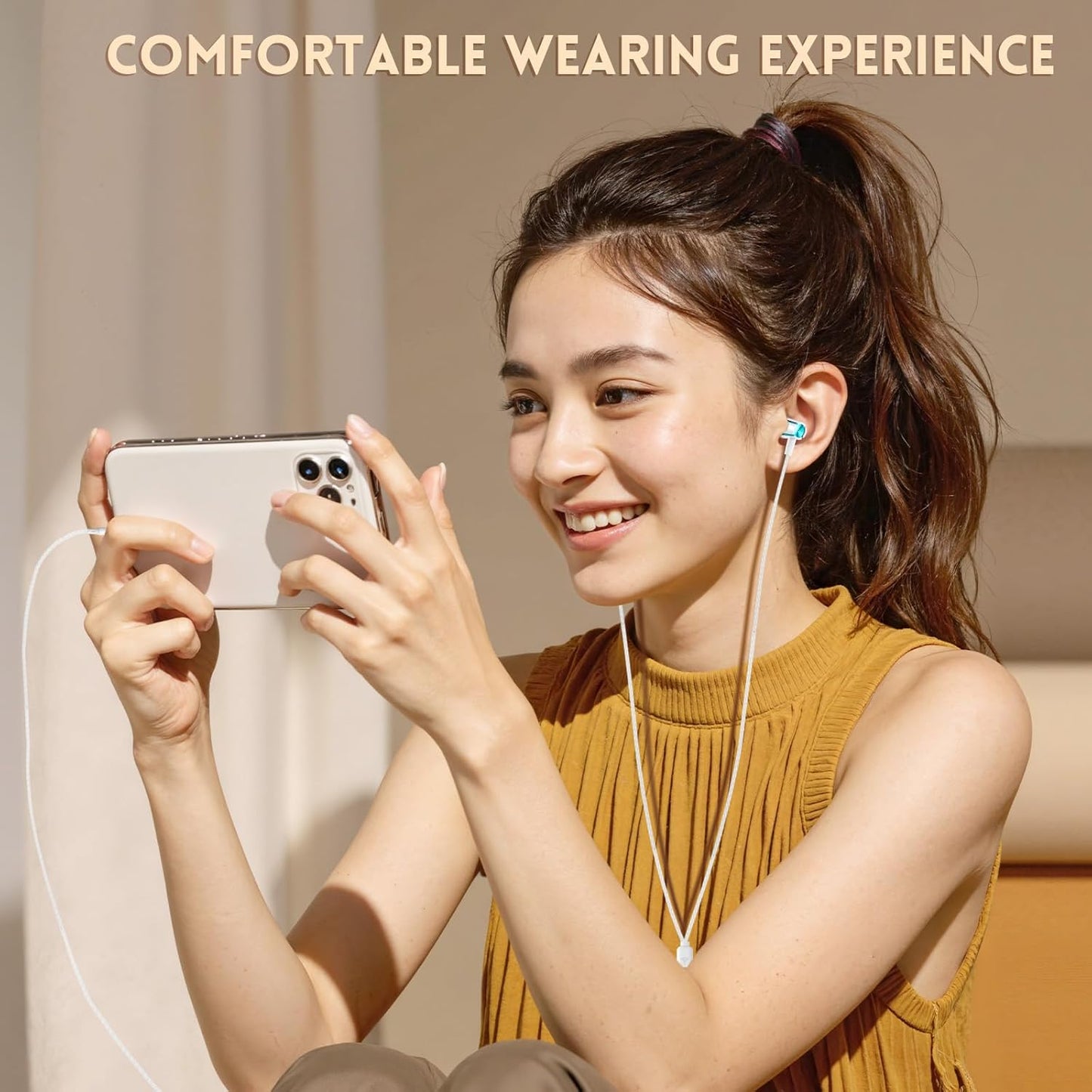 Earbuds Wired with Microphone, 5 Pack Wired Headphones with Powerful Heavy Bass, High Definition, Earphones 3.5mm Jack