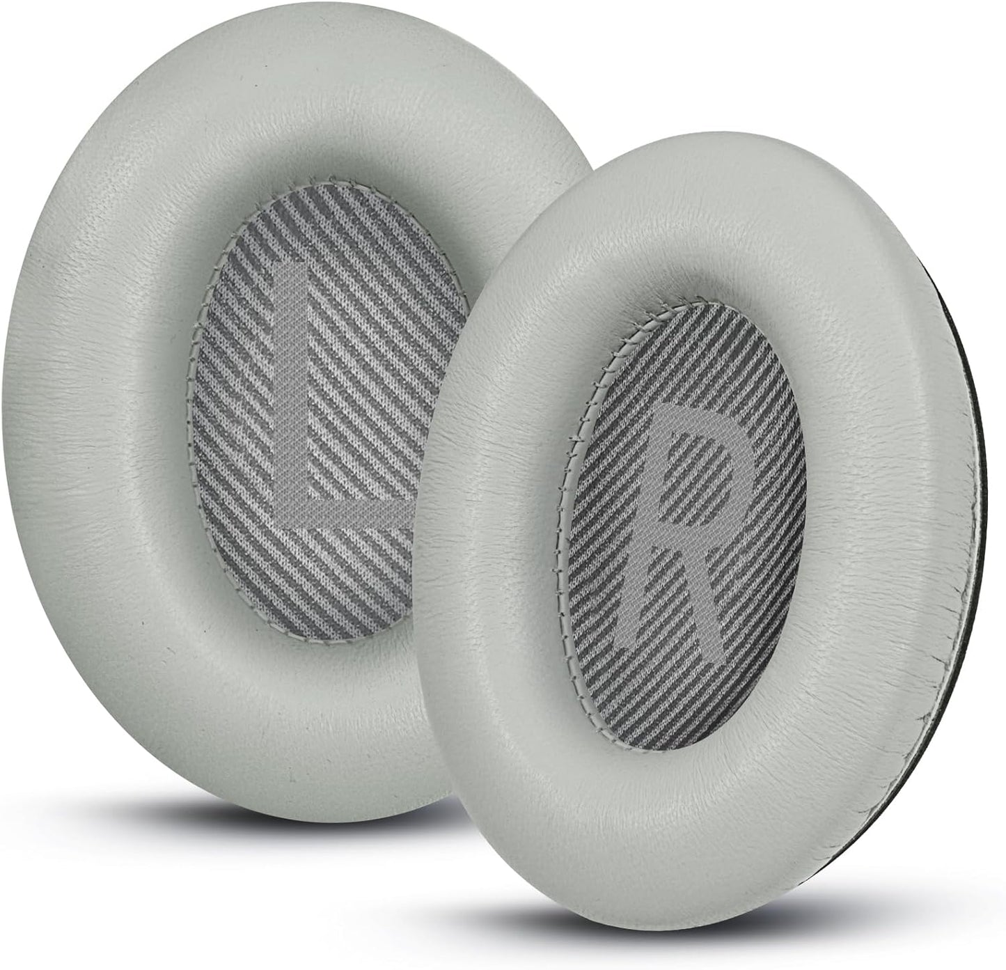 Headphones Replacement Ear Pads, Sheepskin Ear Cushions for Bose QuietComfort 35 (QC35) Improved Durability, Ear Pads Cushions with High-Density Foam, Thickness and Sound Isolation - Gray