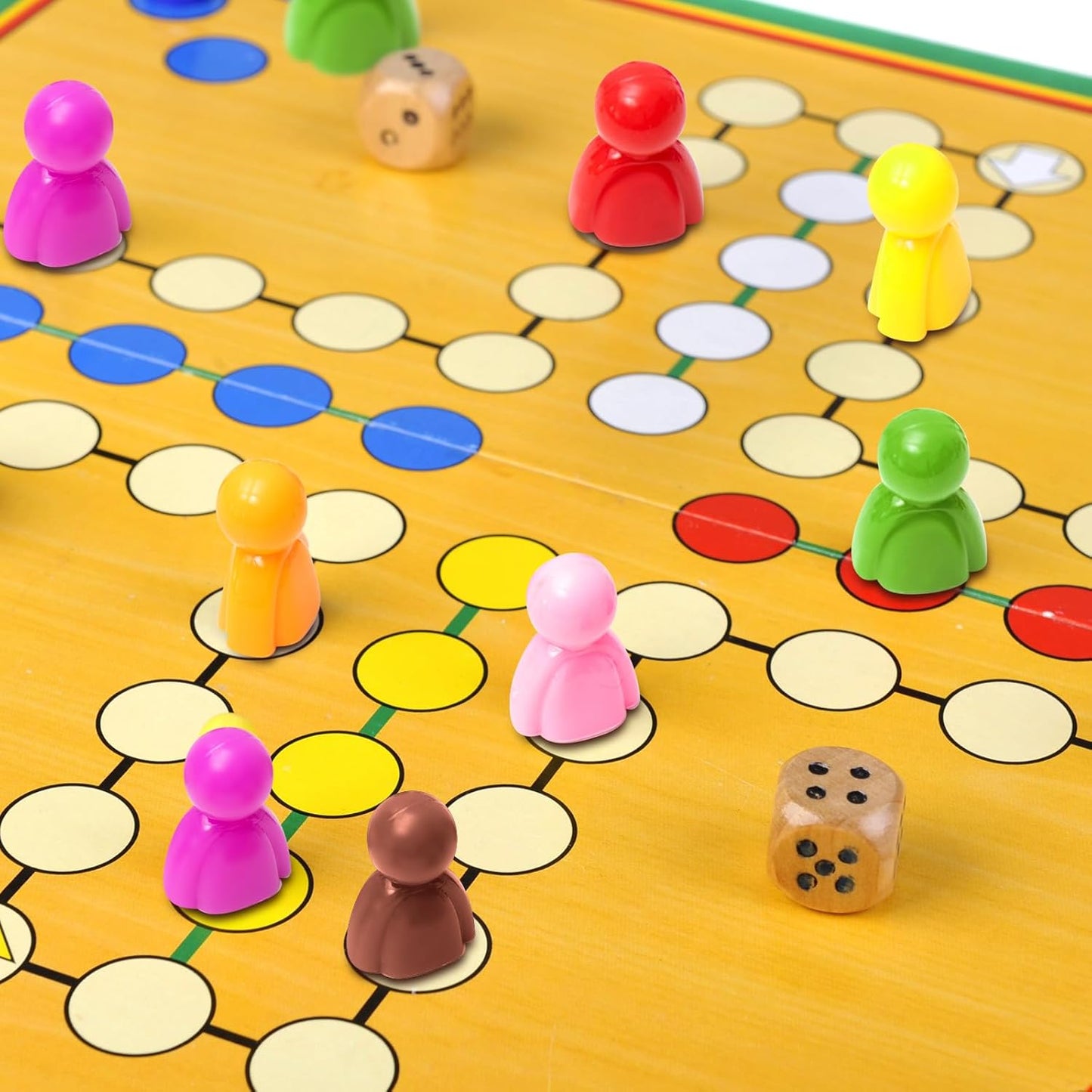 Liliful 200 Pcs Board Game Pieces Plastic Multi-Color Pawns Ideal Game Tokens for Tabletop Playing, Sorting, Counting, Replacement Pieces, 8 Colors