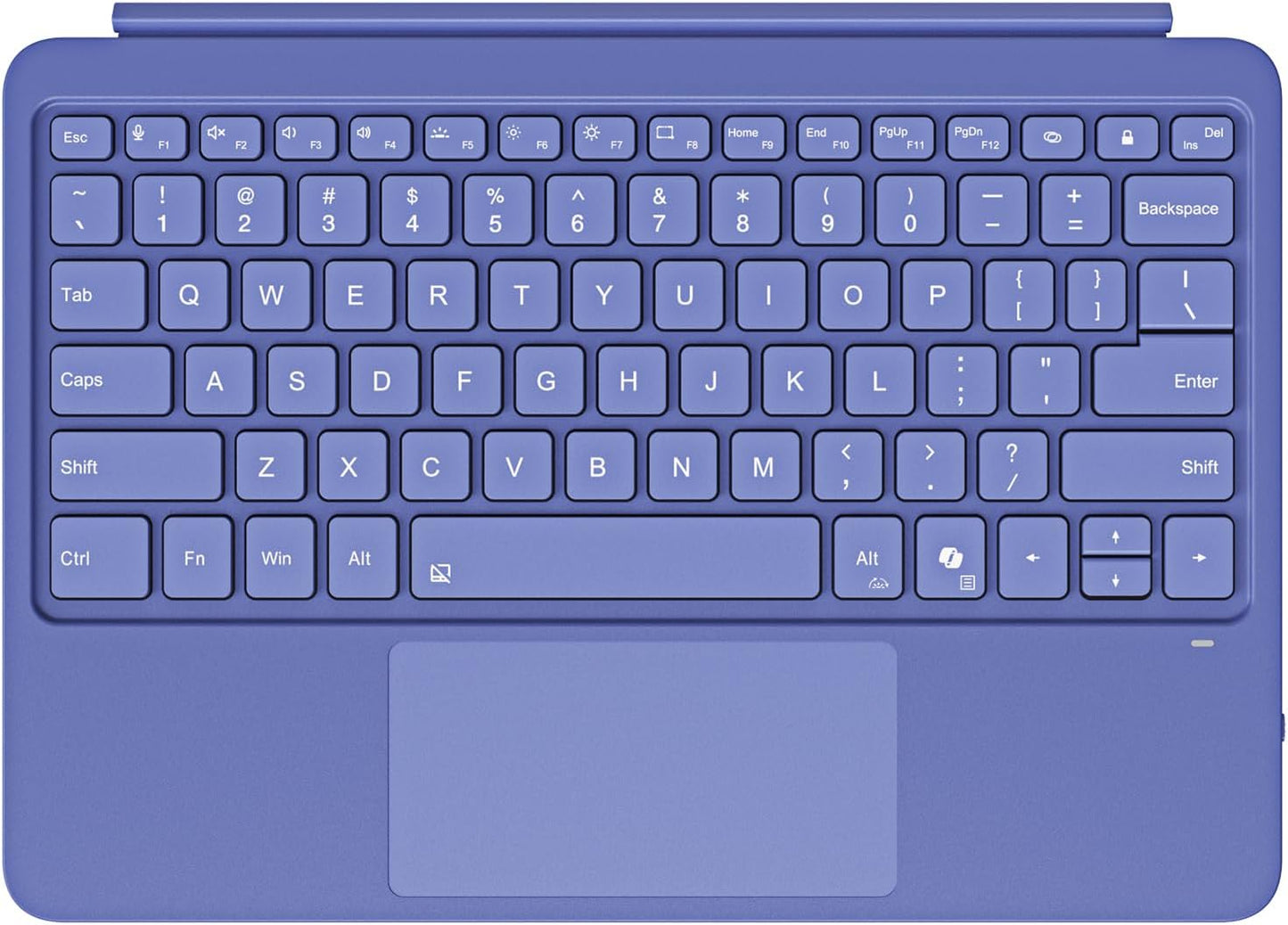 Magnetic Bluetooth Keyboard Cover for Surface Pro 12" 1st 12 inch Laptop Released in 2025 with Backlit (Blue)
