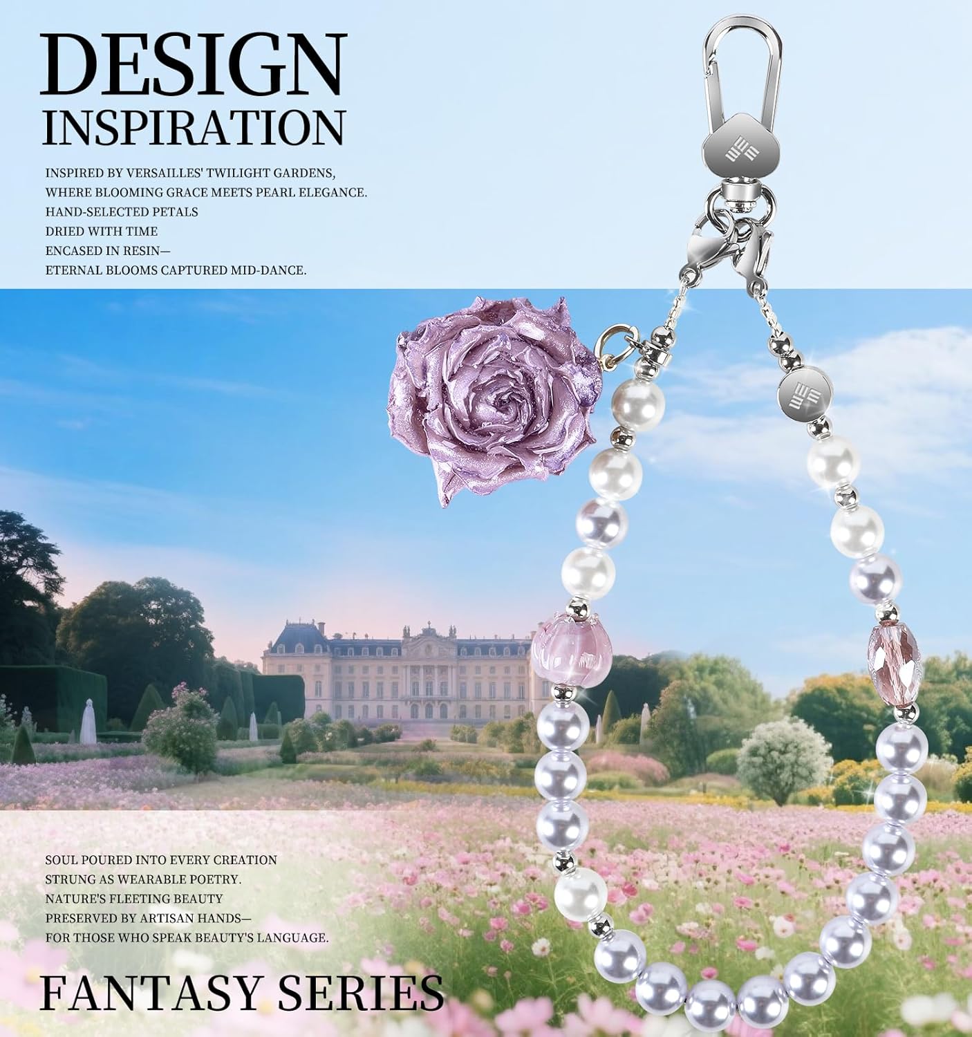 memumi Universal Phone Wrist Strap, Hand wristlet Strap for Women Anti-Theft Secure Lanyard for Smartphones Dried Flowers