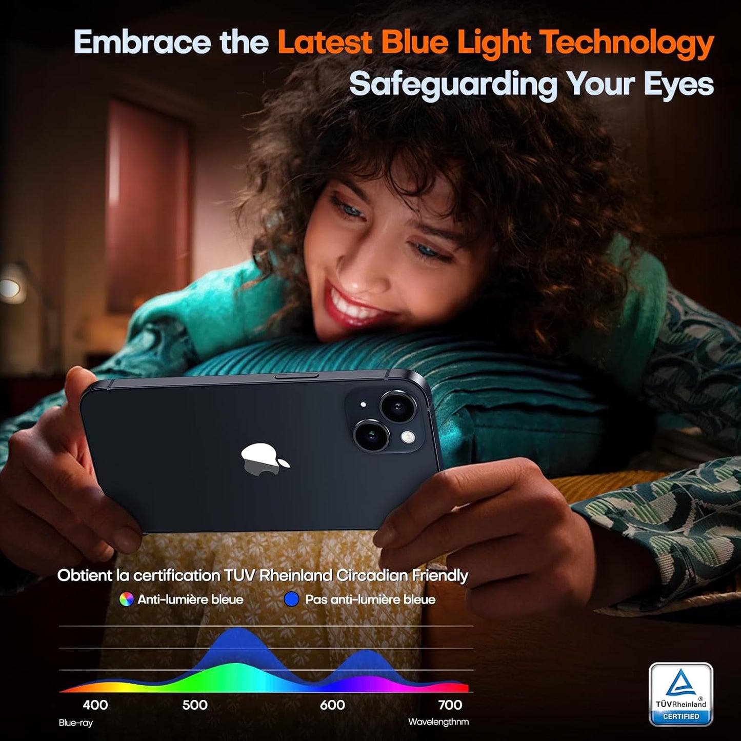 TOCOL for iPhone 16e Privacy Screen Protector/iPhone 13 Privacy Screen Protector True 25°Anti Spy 9H+ Hardness Tempered Glass for iPhone 13 Full Coverage Screen Protector Easy Installation 2 Pack