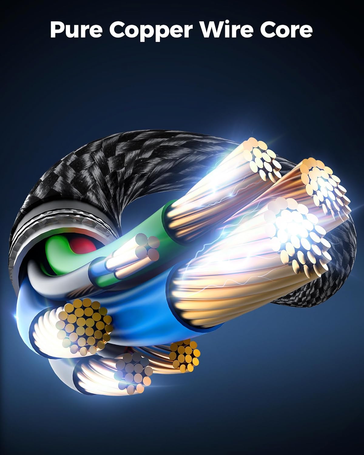 HDMI Cables 10FT 2Pack- Certified 8K Ultra High Speed HDMI Braided Cable 48Gbps,8K 60hz,4K 120hz,eARC,HDCP 2.2-2.3 - Compatible for HDTV/PS5/Blu-ray/RTX 3080 3090