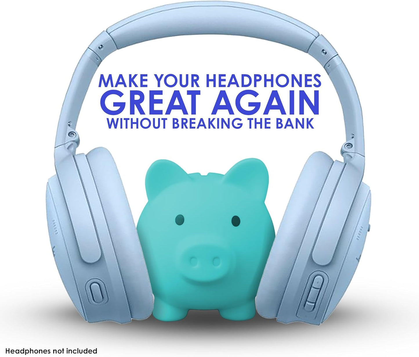 Replacement QC Ear Pad/Headband Pad Cushion. Compatible with Bose QuietComfort (2023) QC45 QCSE QC35 II Wireless Noise Cancelling Headphones (Moonstone Blue) Easy DIY Fit