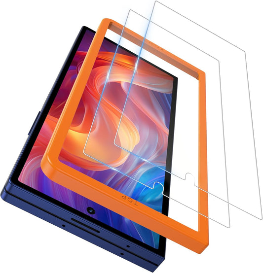 YWXTW Anti-Reflective Front Screen Protector for Samsung Galaxy Z Fold 7, Military-Grade Tempered Glass Film with Alignment Frame, Bubble Free High Touch Sensitivity - Clear 2 pack