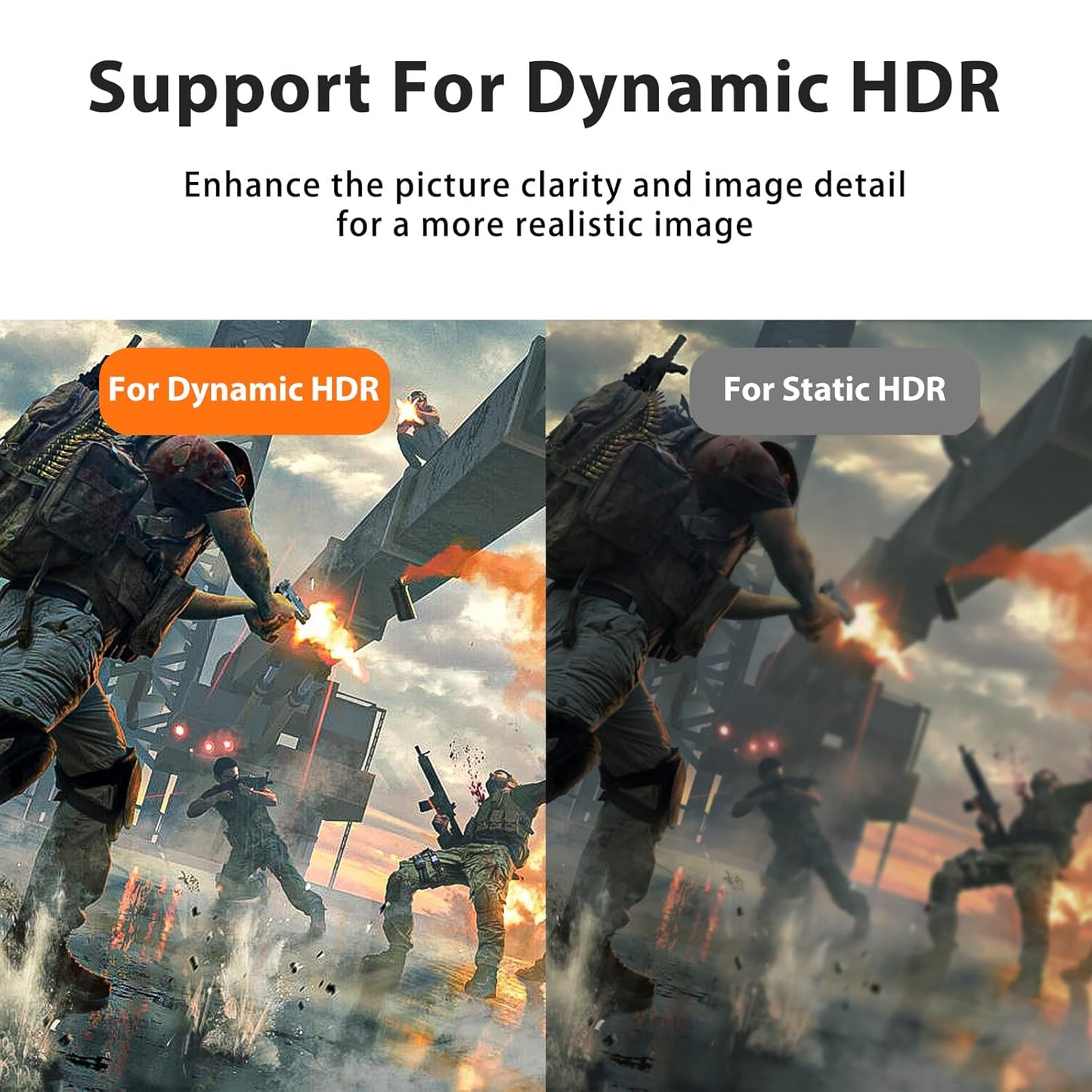 ARISKEEN 8K HDMI Cable 6 FT, 48Gbps High Speed HDMI 2.1 Cable, 8K 60Hz, 4K 120Hz 144Hz Braided HDMI Cord - 6 Feet