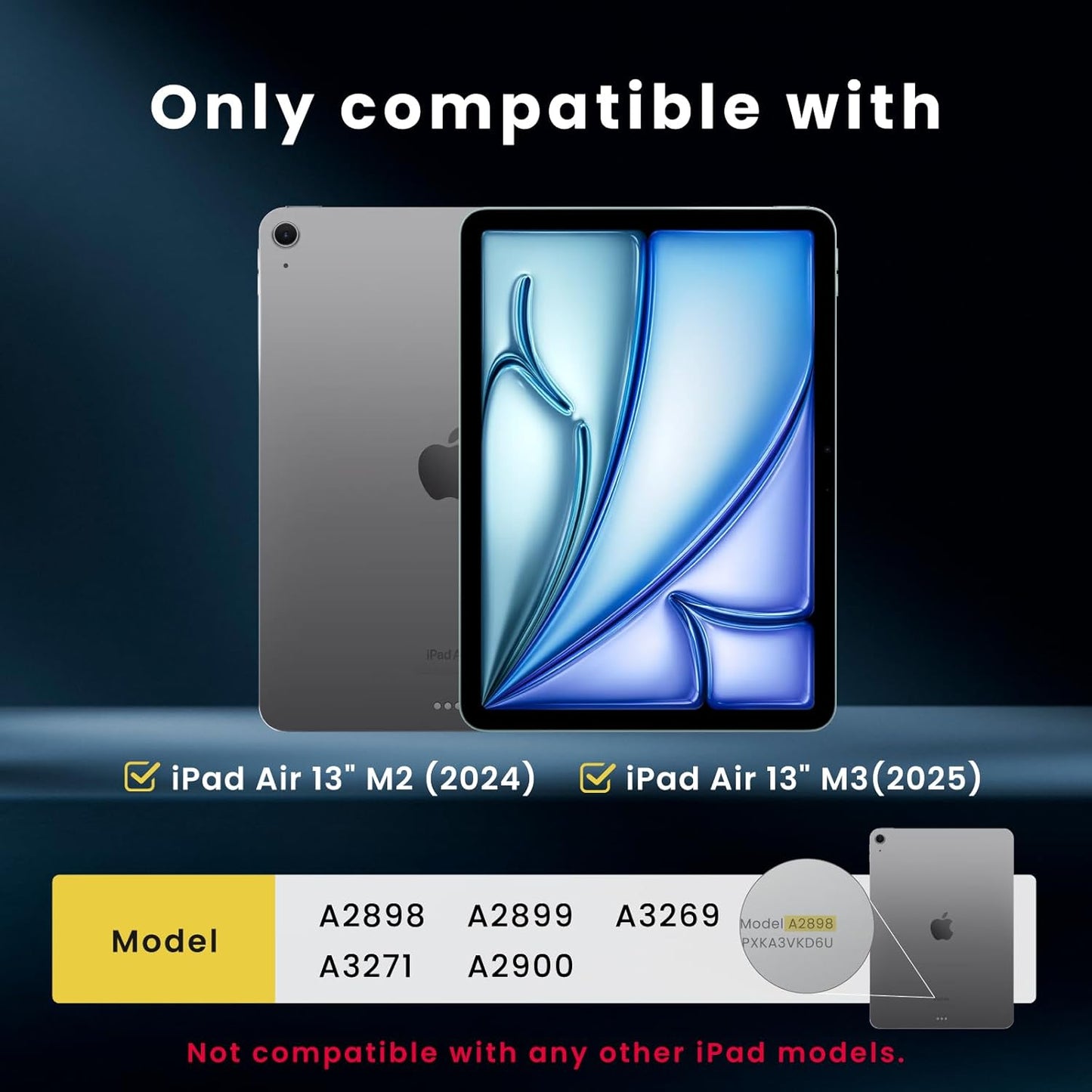 BELLEMOND Tempered Glass Screen Protector designed for iPad Air 13” (M3, 2025 / M2, 2024) - Anti Blue Light filter「EZ Guide」Alignment Kit for Flawless Installation, 10H Hardness - Designed in Japan