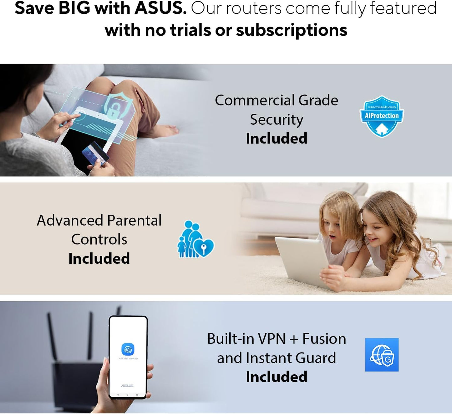 ASUS RT-AX57 Go - AX3000 Dual Band WiFi 6 (802.11ax) Travel Router, Support 4G/5G Mobile tethering&Public WiFi (WISP) Mode, Subscription-Free Network Security, VPN Features, AiMesh, Guest Portal