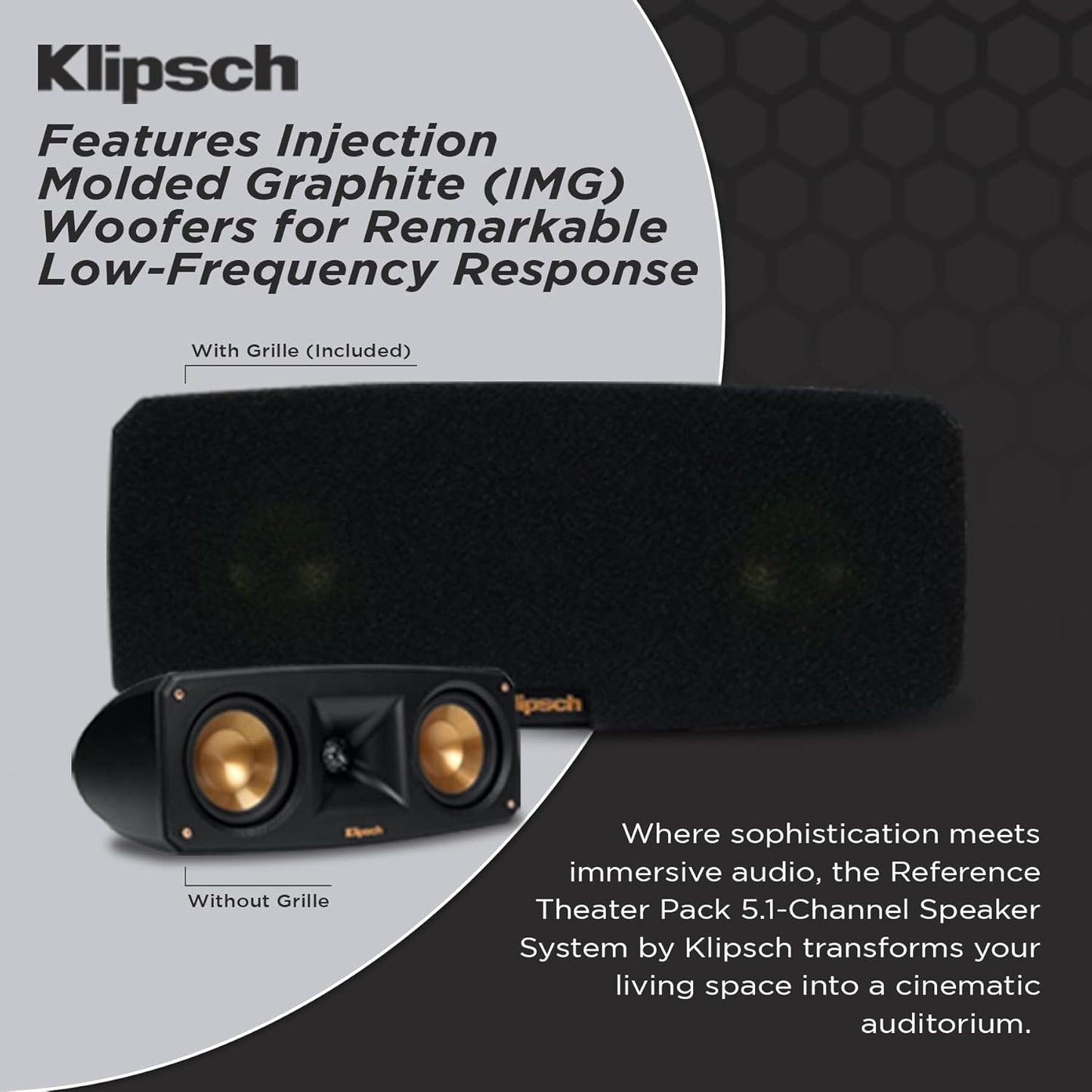 Klipsch Reference Theater Pack 5.1-Channel Speaker System + AVR-S770H 75W 7.2-Channel 8K Network AV Receiver with HEOS