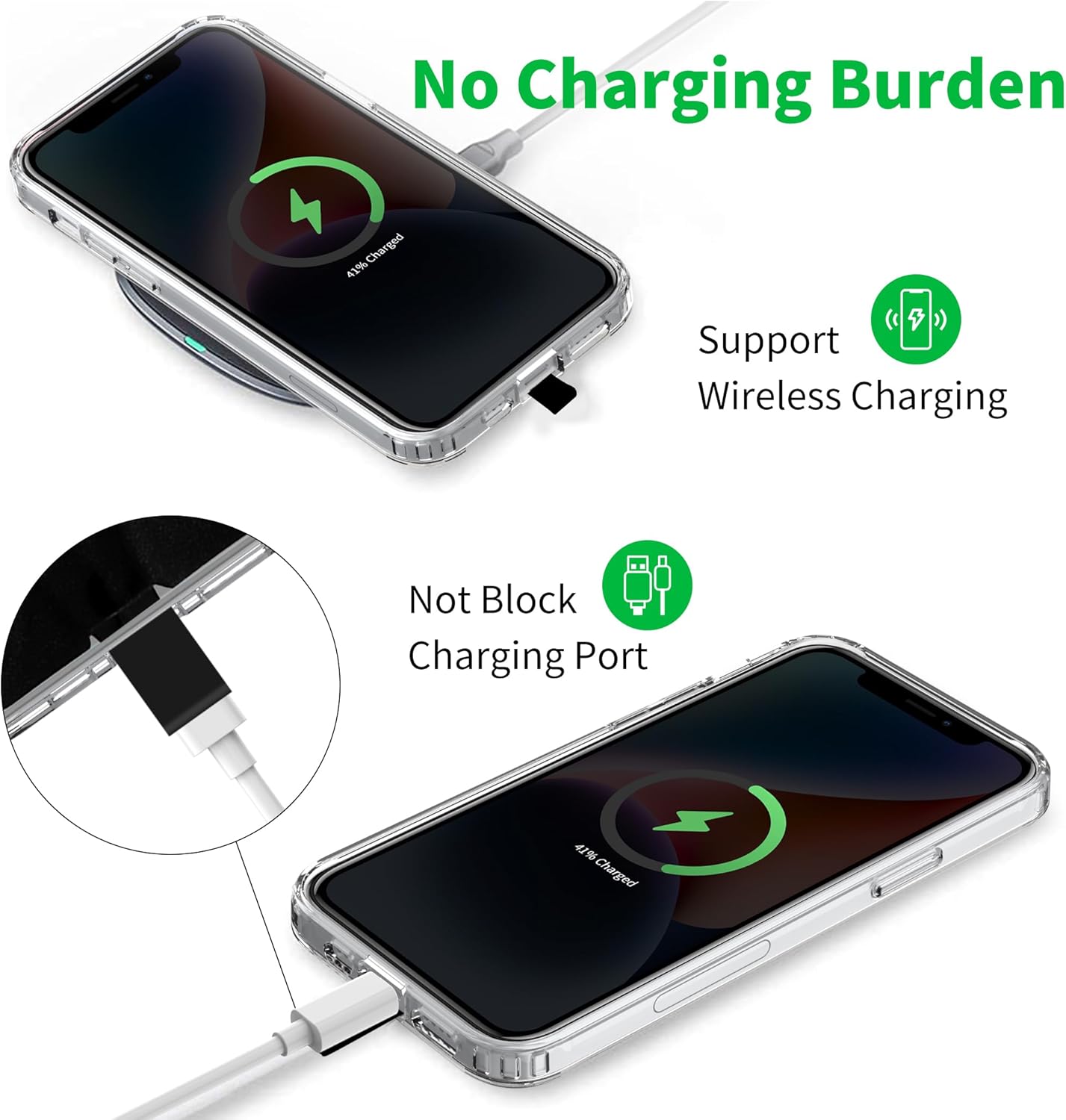 CACOE Phone Lanyard 2 Pcs-2 Pcs Adjustable Neck Strap, 4 Pcs Patches, Universal Crossbody Multifuctional Cell Phone Lanyards Compatible with Most Smartphones(Black+Dark Green)