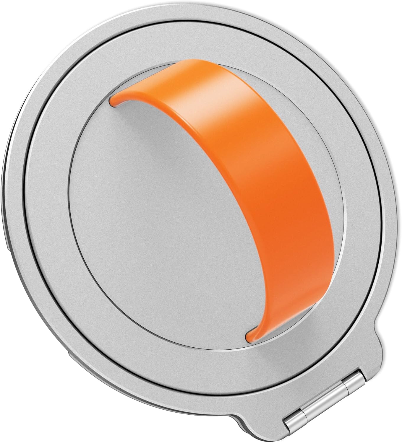 Grat 3 Upgraded Magnetic Phone Grip Stand, 360° Rotatable Silicone Strap Phone Loop Holder, Detachable Ring Kickstand Compatible with Magsafe iPhone 16 15 14 13 12 Pro/max, Silver