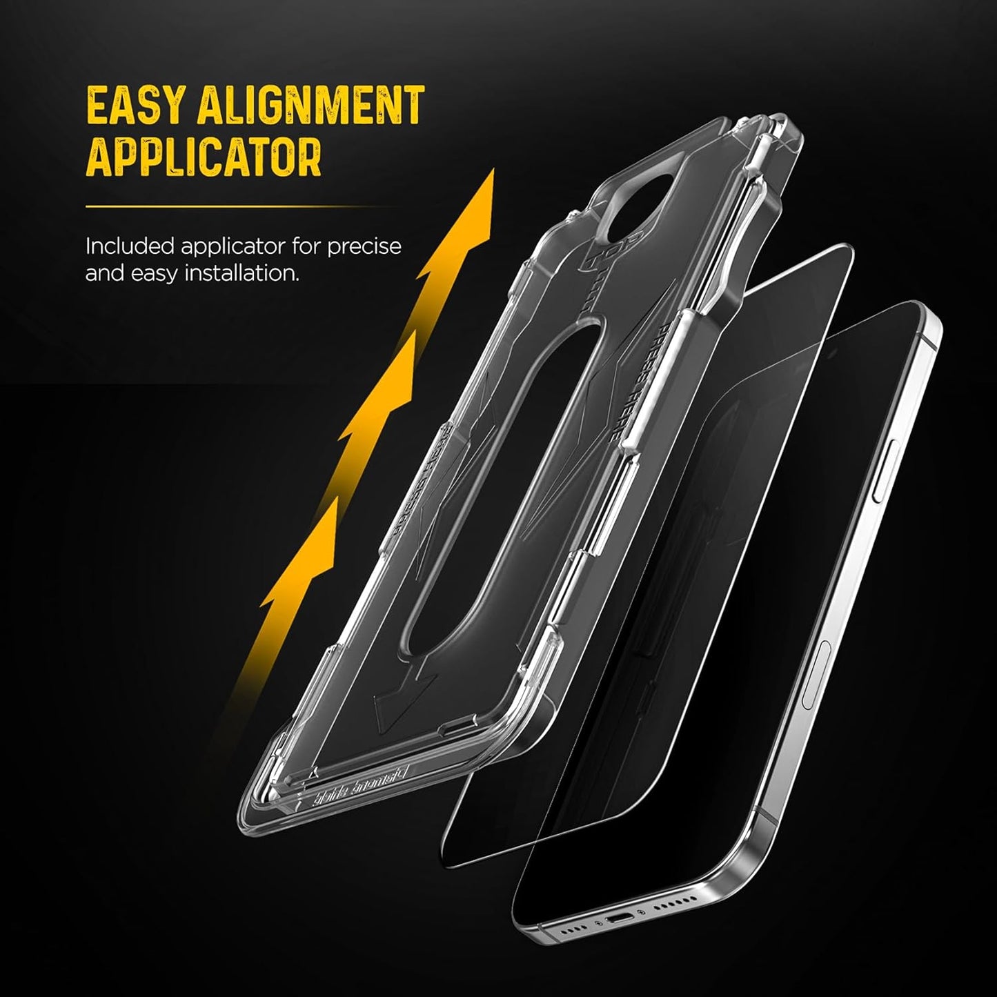 magglass for iPhone 16e Privacy Screen Protector, Anti-Spy Tinted Tempered Glass (Easy Applicator Included)