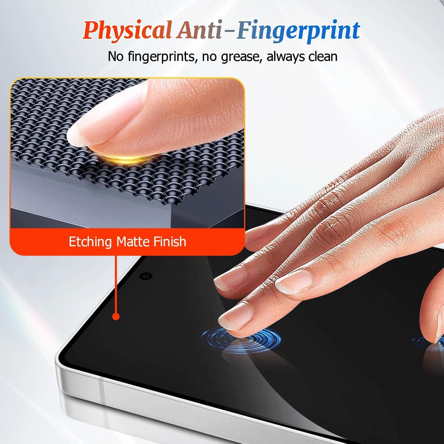 3 Pack Galaxy S24/S25 Privacy Anti spy Screen Protector, ,9H Hardness Tempered Glass,Anti-Glare Anti-Scratch, Smooth and Responsive Absolute, No Bubbles,High Definition Clear,With Installation Frame